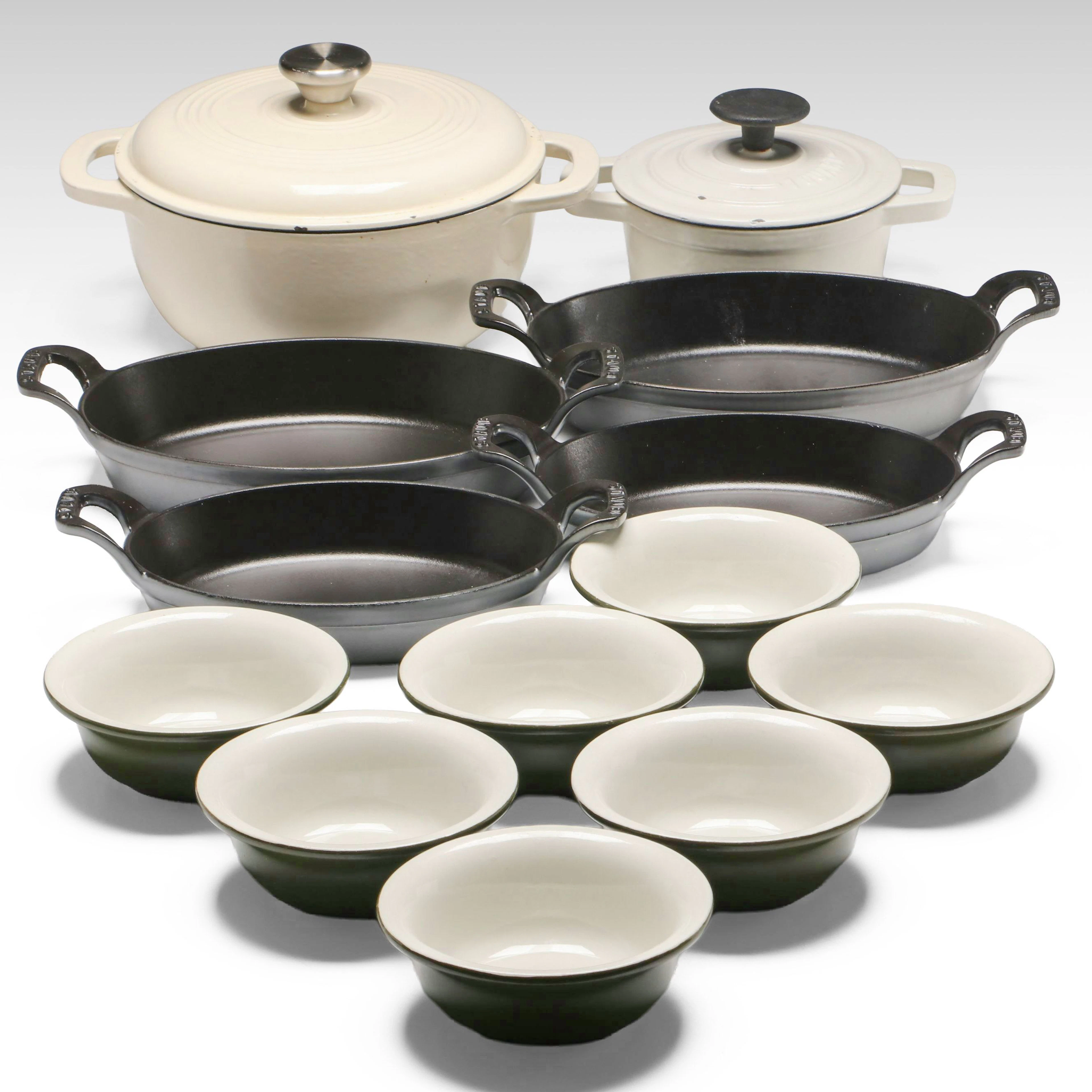 Brandani Lidded Dish, Staub Cast Iron Dishes, and More Bakeware