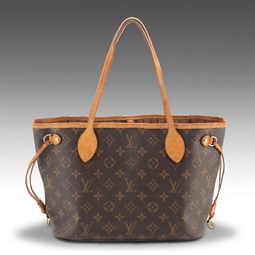 Louis Vuitton Neverfull PM Tote Bag in Monogram Canvas and Vachetta Leather