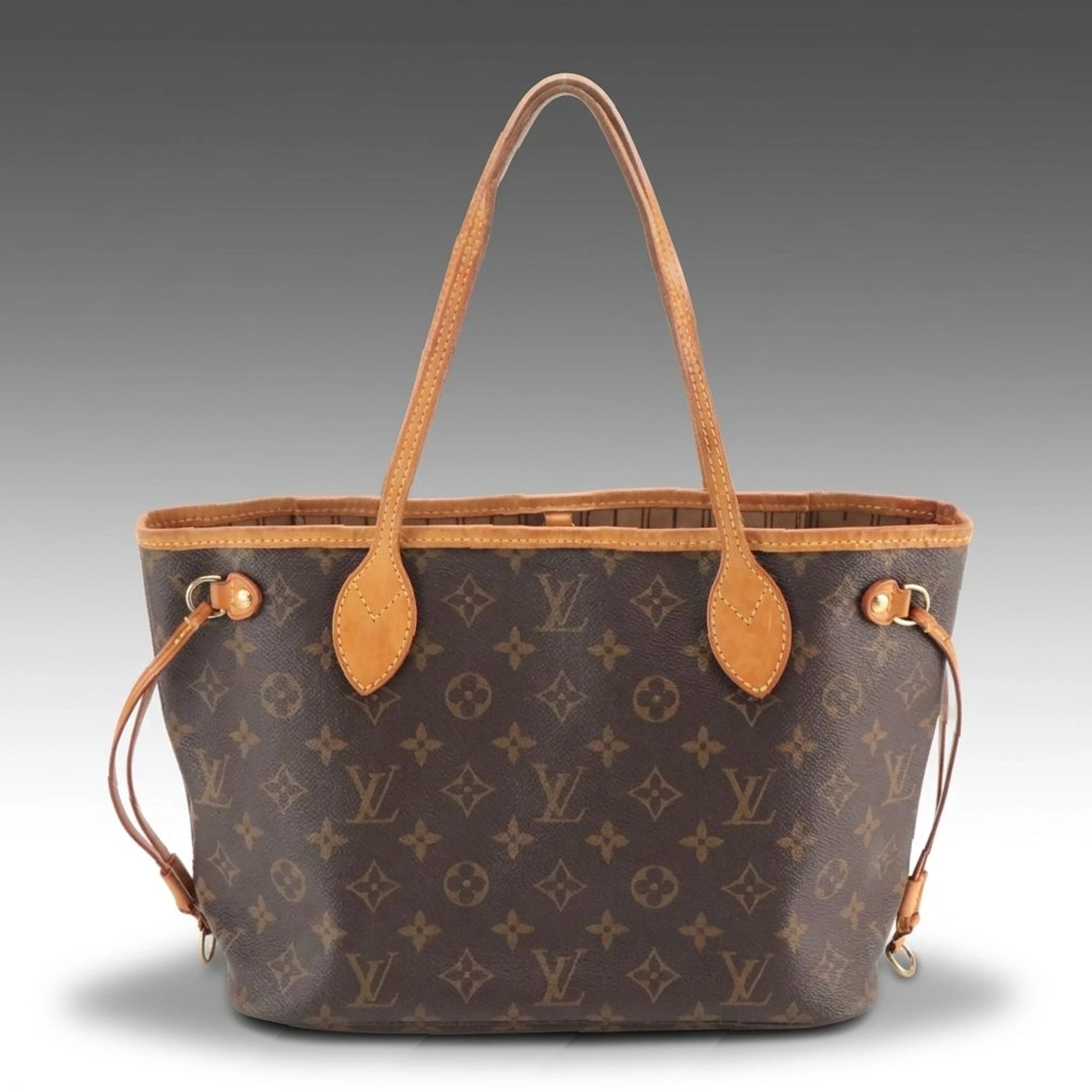 Louis Vuitton Neverfull PM Tote Bag in Monogram Canvas and Vachetta Leather
