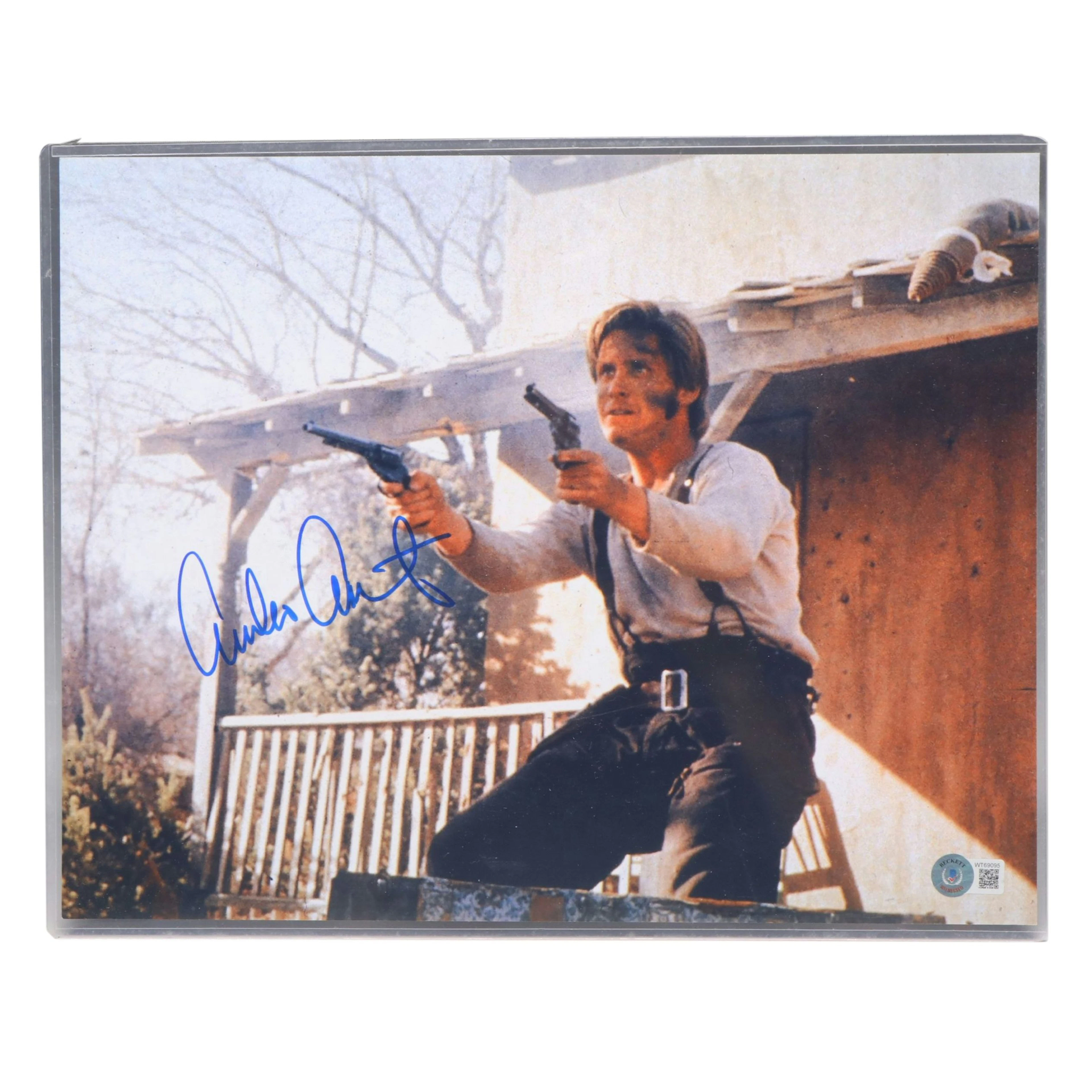 Emilio Estevez Signed "Young Guns" Movie Print, Beckett