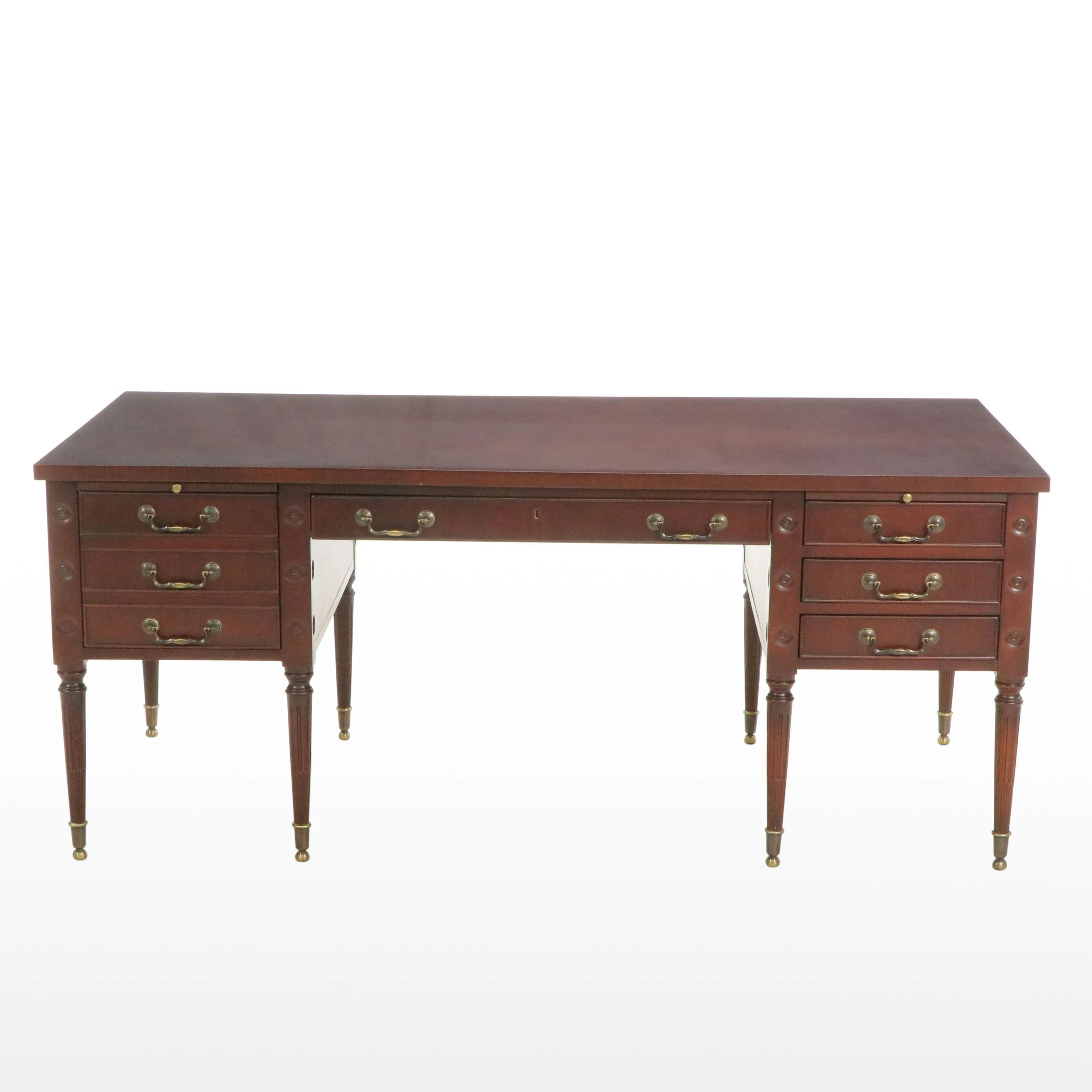Myrtle Sheraton Style Mahogany Finish Desk