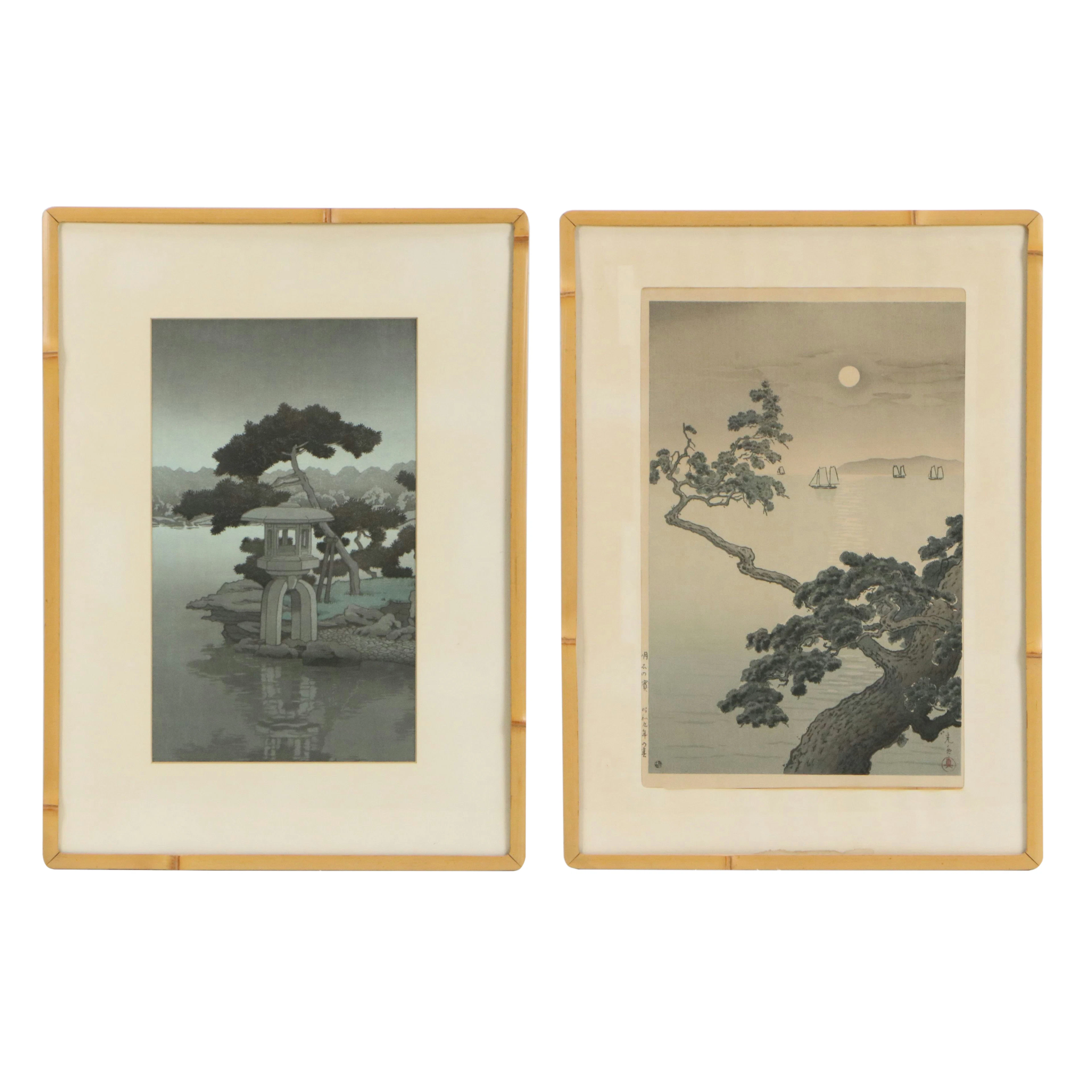 Tsuchiya Kōitsu and Kawase Hasui Shin-hanga Woodblocks, 20th Century