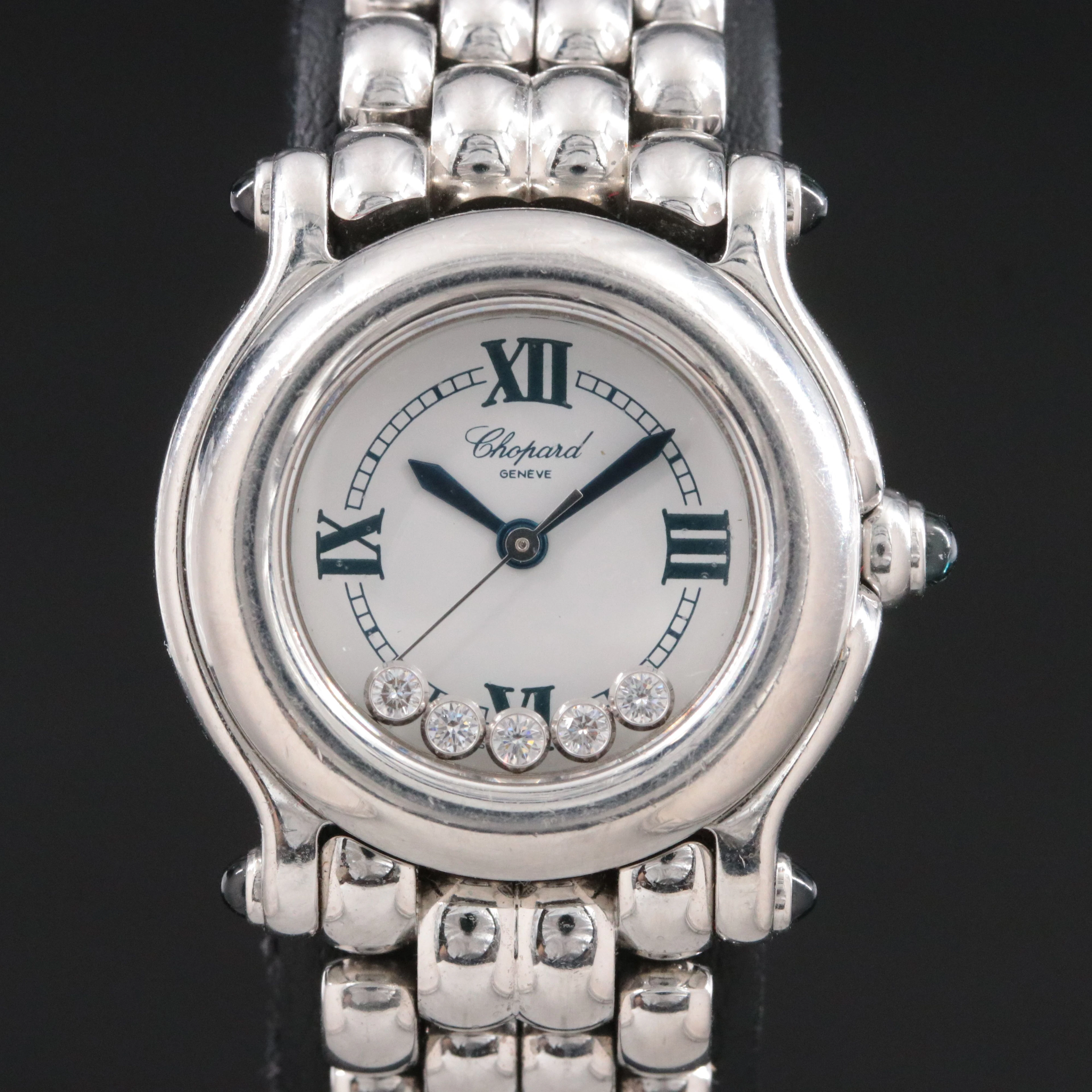 Chopard "Happy Sport" Floating Diamonds Steel Quartz Watch