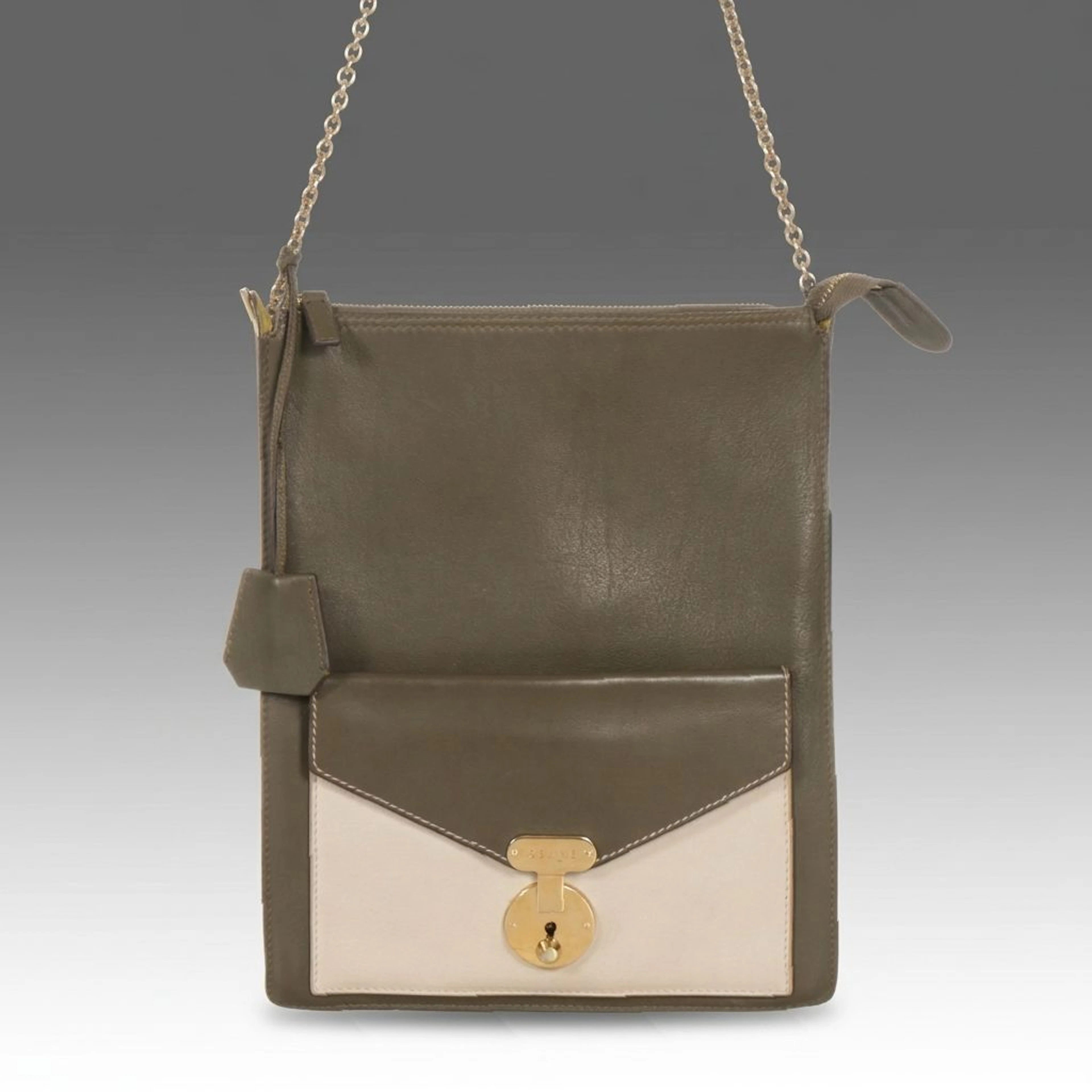 Céline Two-Tone Leather Envelope Crossbody Bag