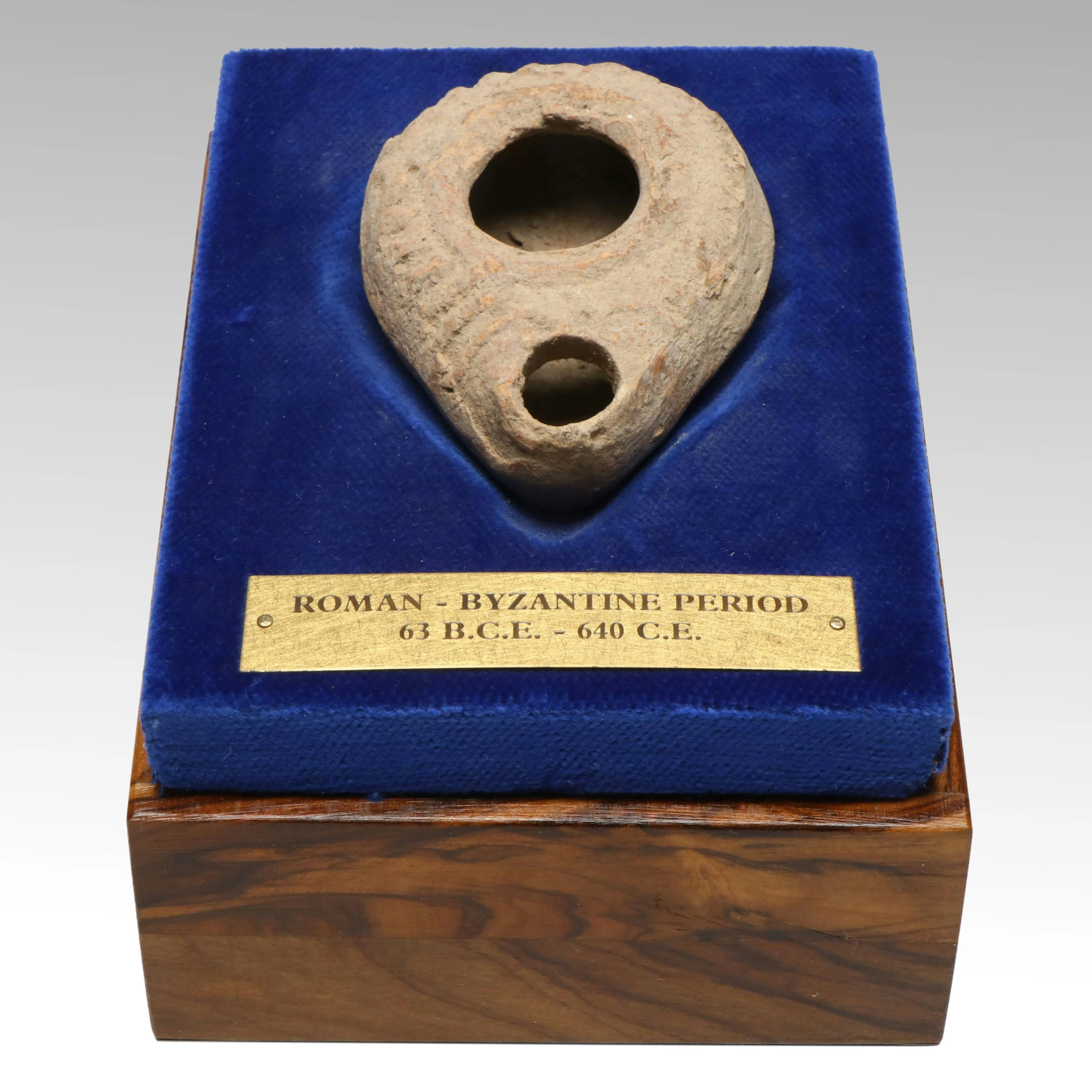 Roman-Byzantine Period Clay Oil Lamp, Circa 63 BCE-640 CE