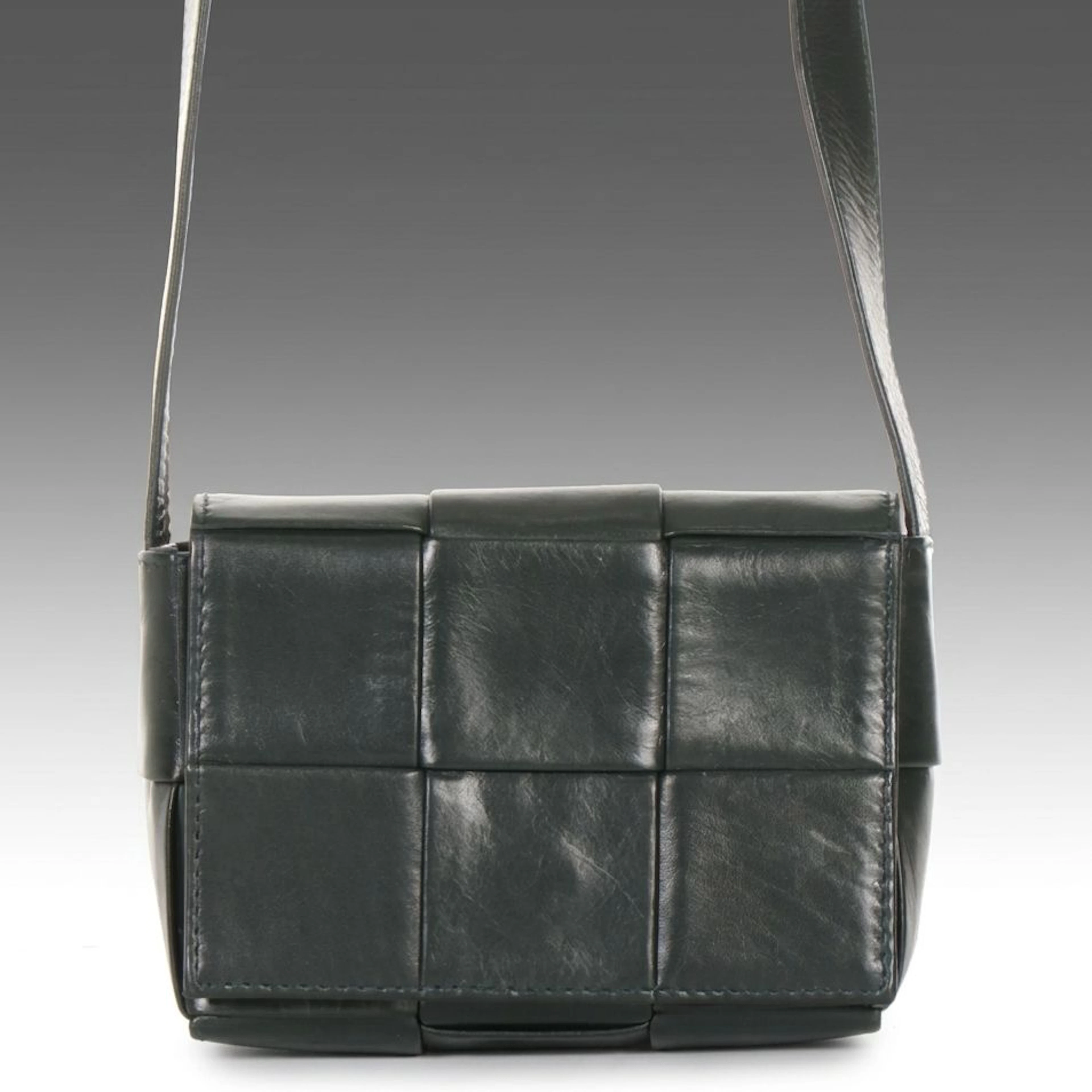 Bottega Veneta Candy Cassette Mini Crossbody Intrecciato Bag in Calfskin