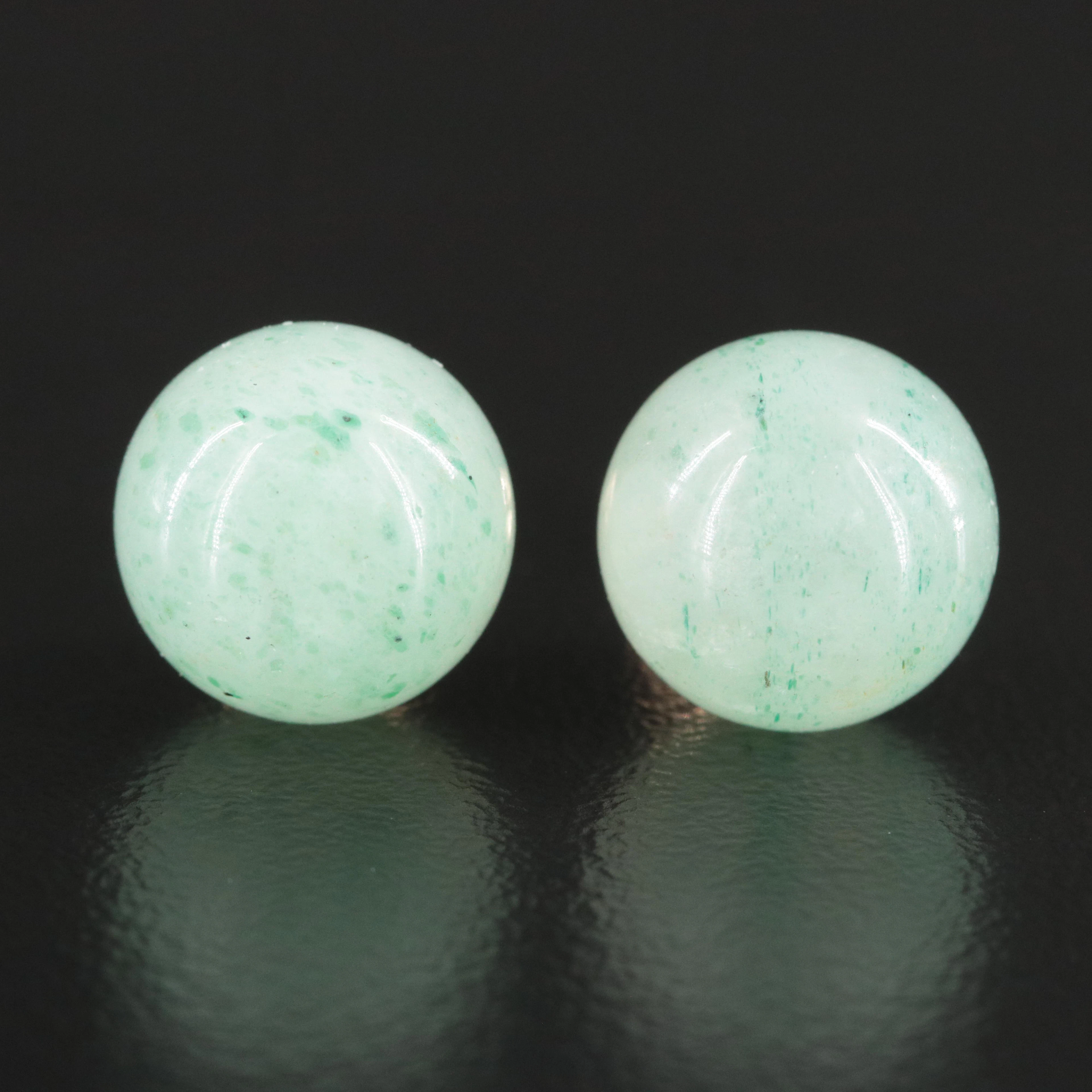 14K Aventurine Stud Earrings