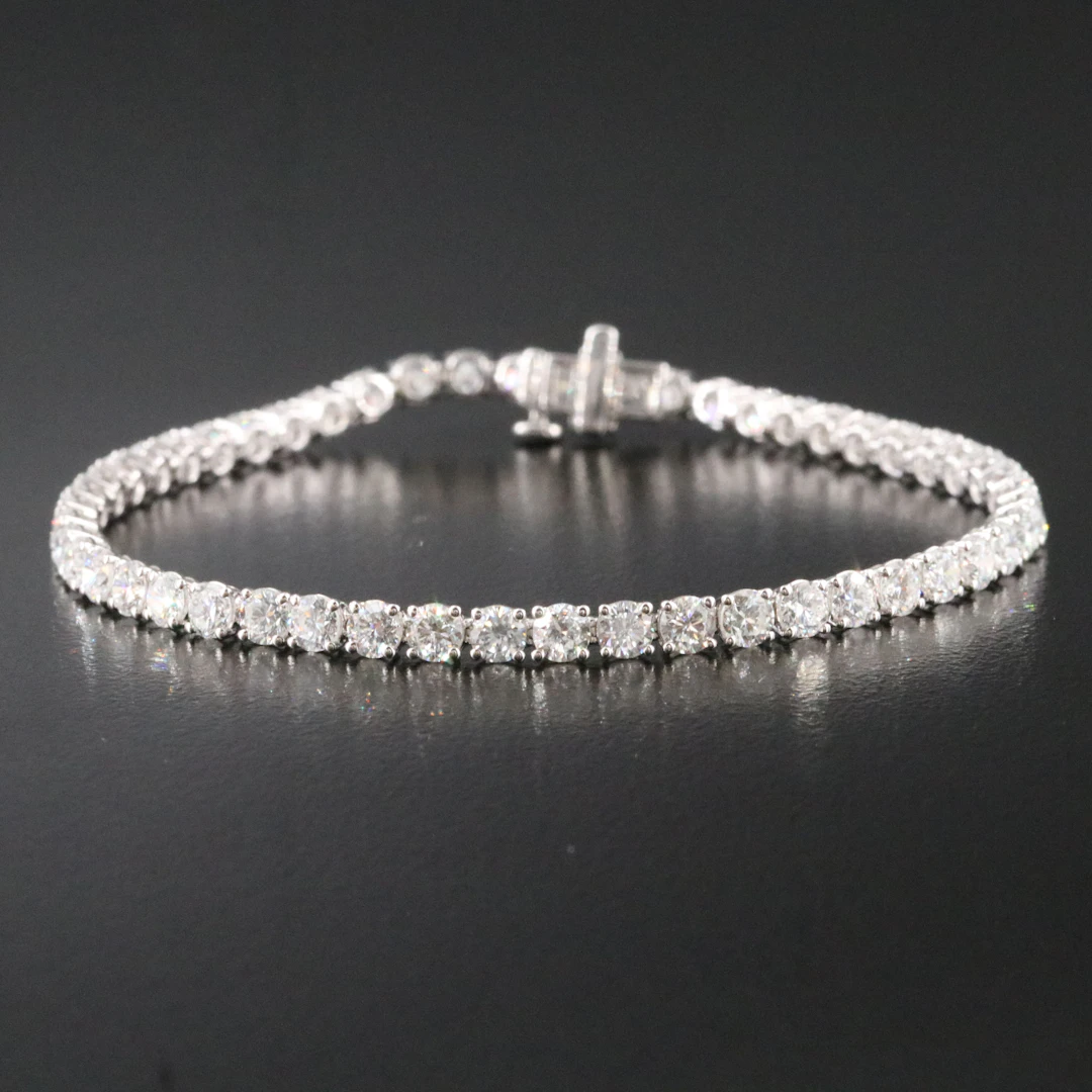 14K 7.31 CTW Lab Grown Diamond Line Bracelet