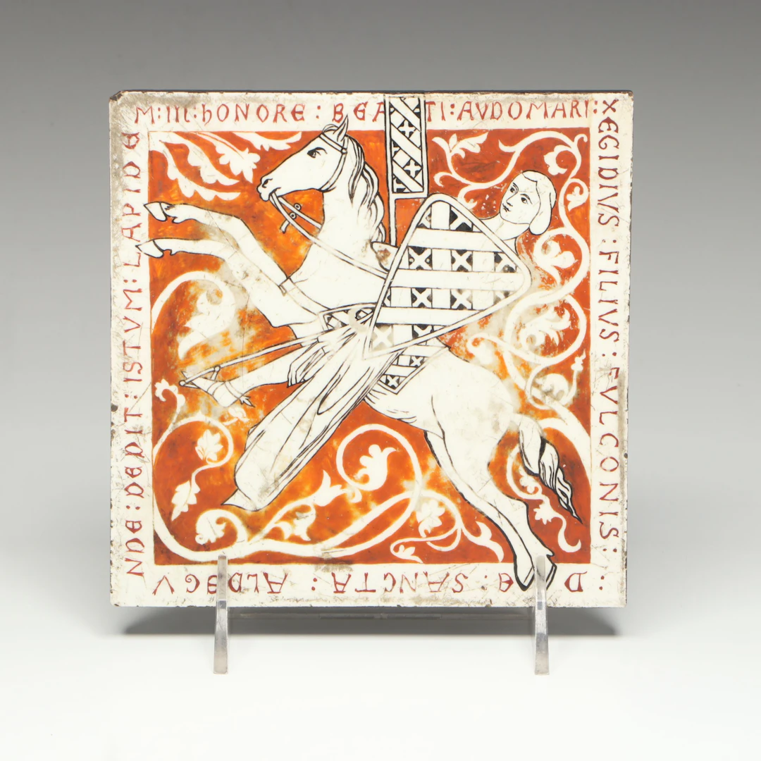 Victorian Minton, Hollins & Co. Medieval Style Tile, 19th Century