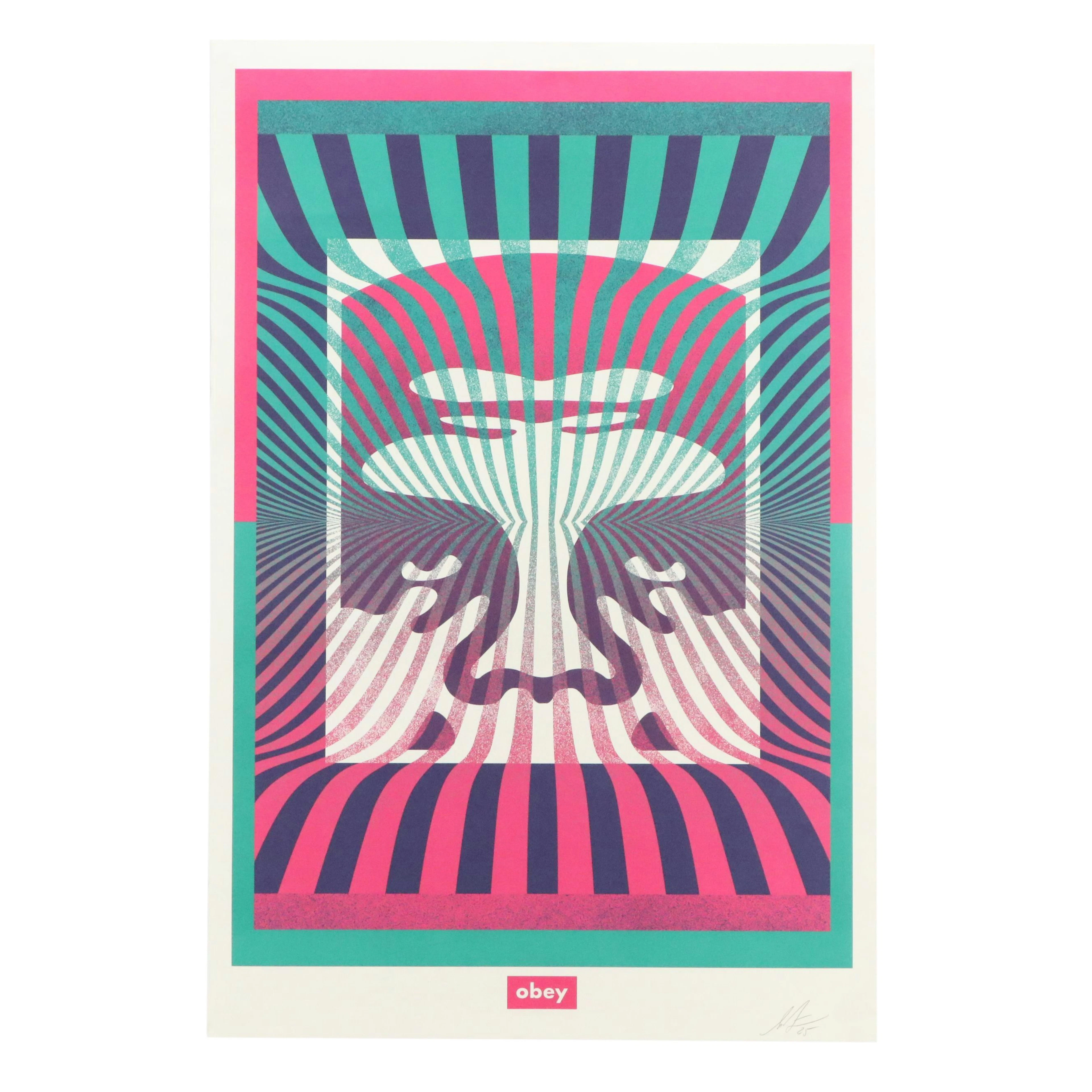 Shepard Fairey Serigraph "Op Art Icon," 2025
