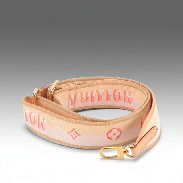Louis Vuitton Bandoulière Adjustable Strap in Orange/Pink Jacquard Canvas