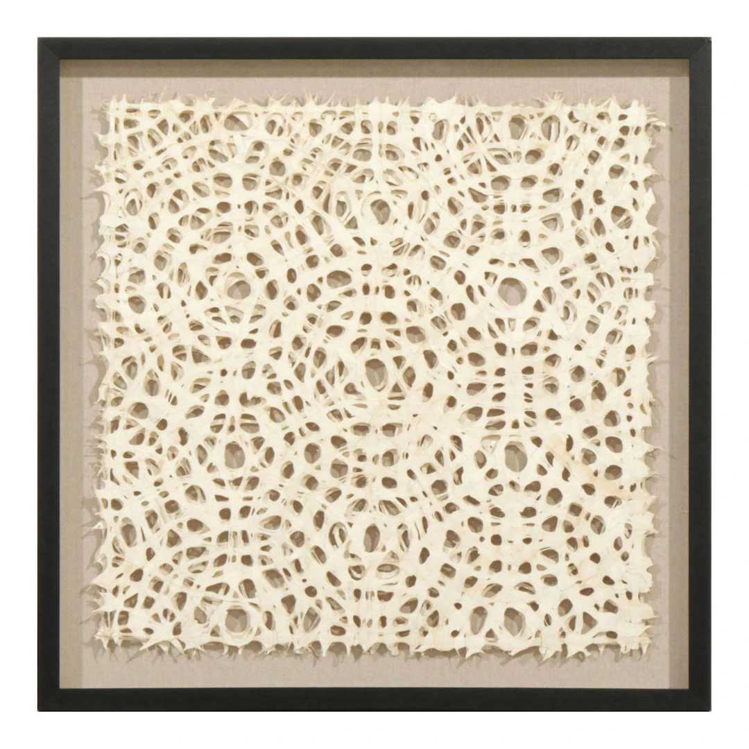 Crate & Barrel "Natural Circles" Hand-Crafted Paper Art