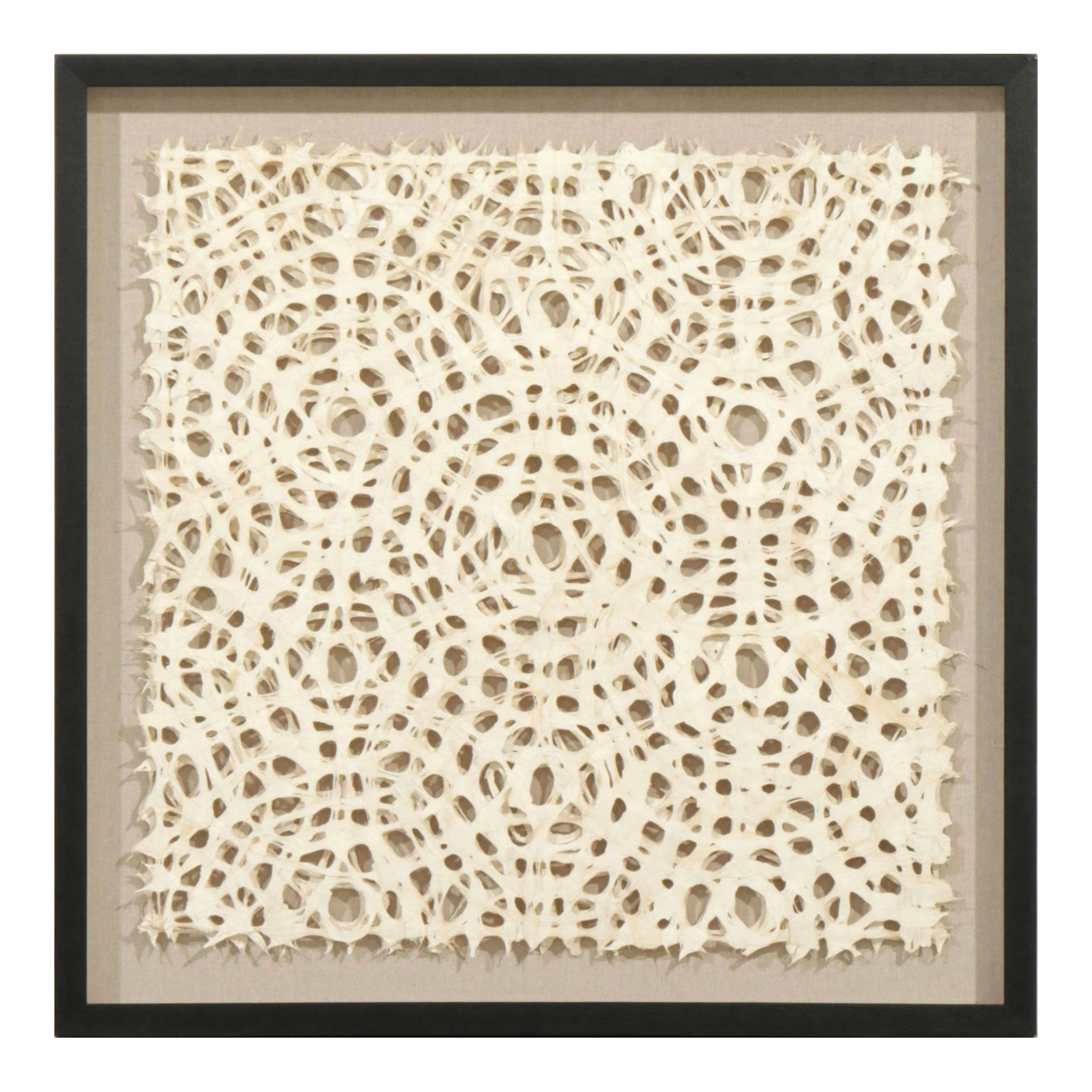 Crate & Barrel "Natural Circles" Hand-Crafted Paper Art