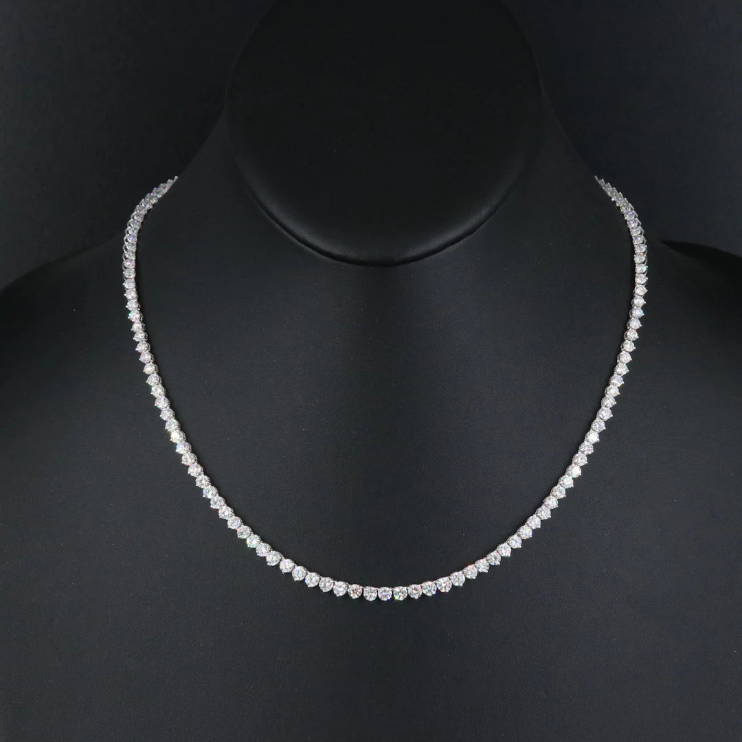 14K 10.82 CTW Lab Grown Diamond Line Necklace