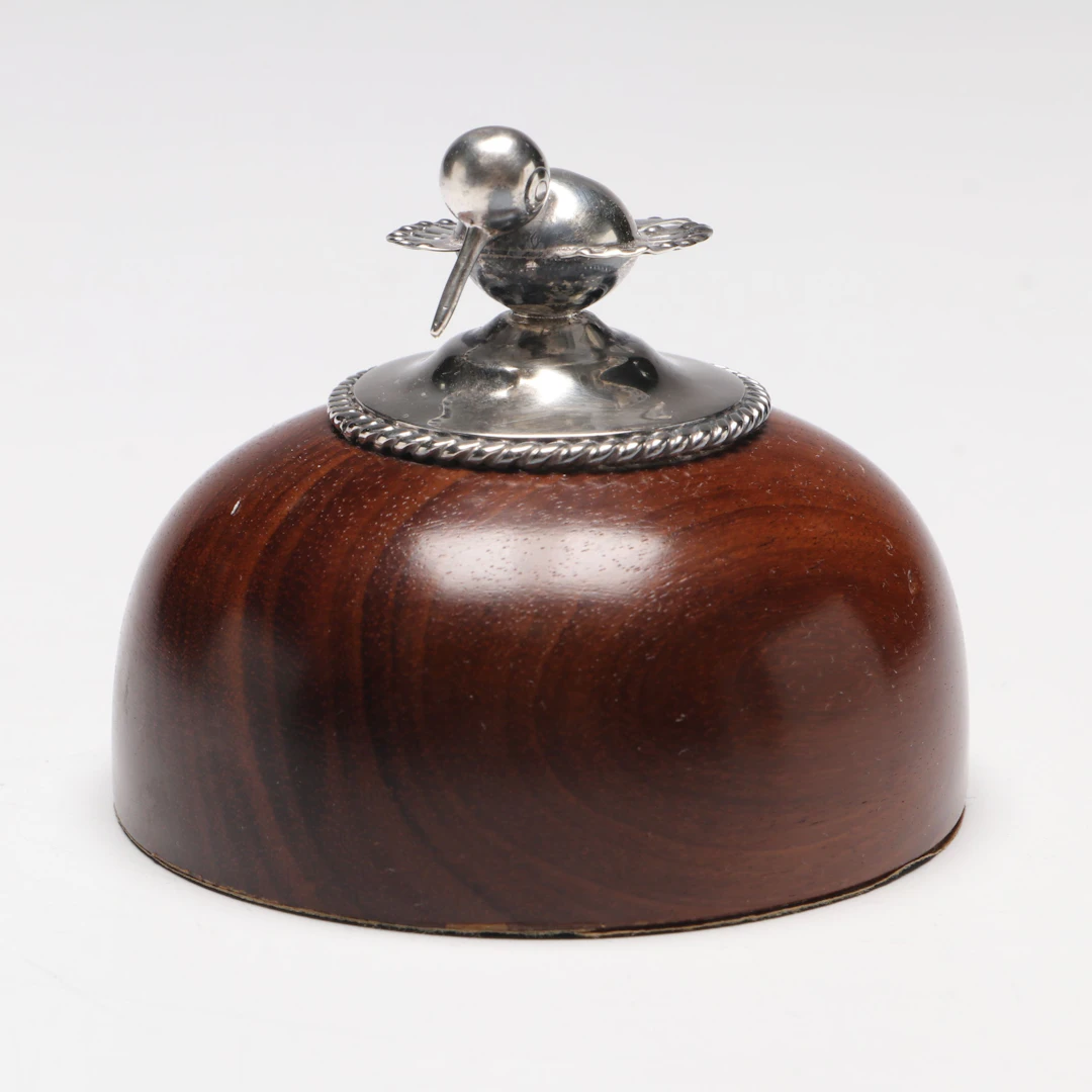 Bird Form 950 Silver and Mahogany Paperweight
