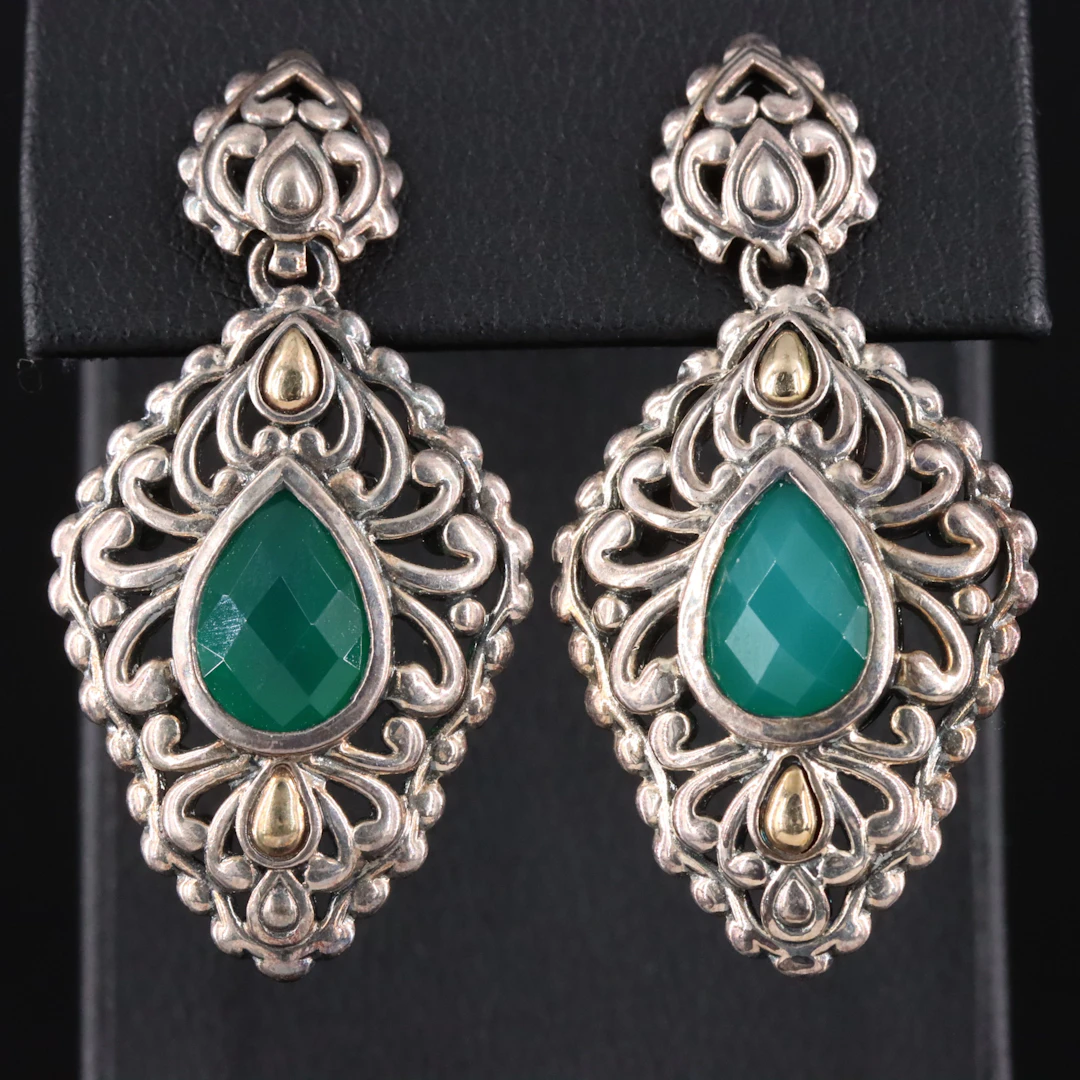 Jai by John Hardy Sterling Chalcedony Earrings with 14K Accents