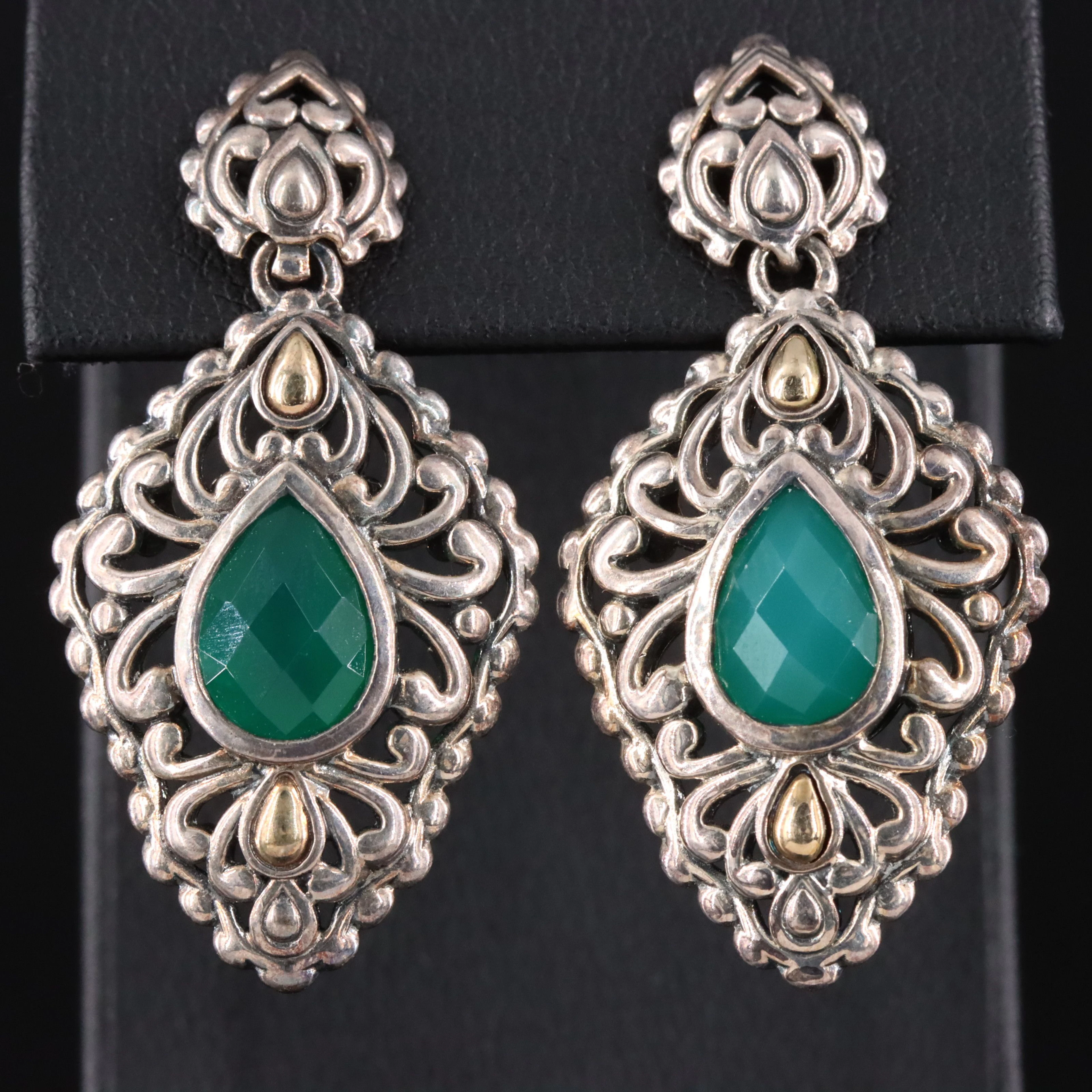Jai by John Hardy Sterling Chalcedony Earrings with 14K Accents