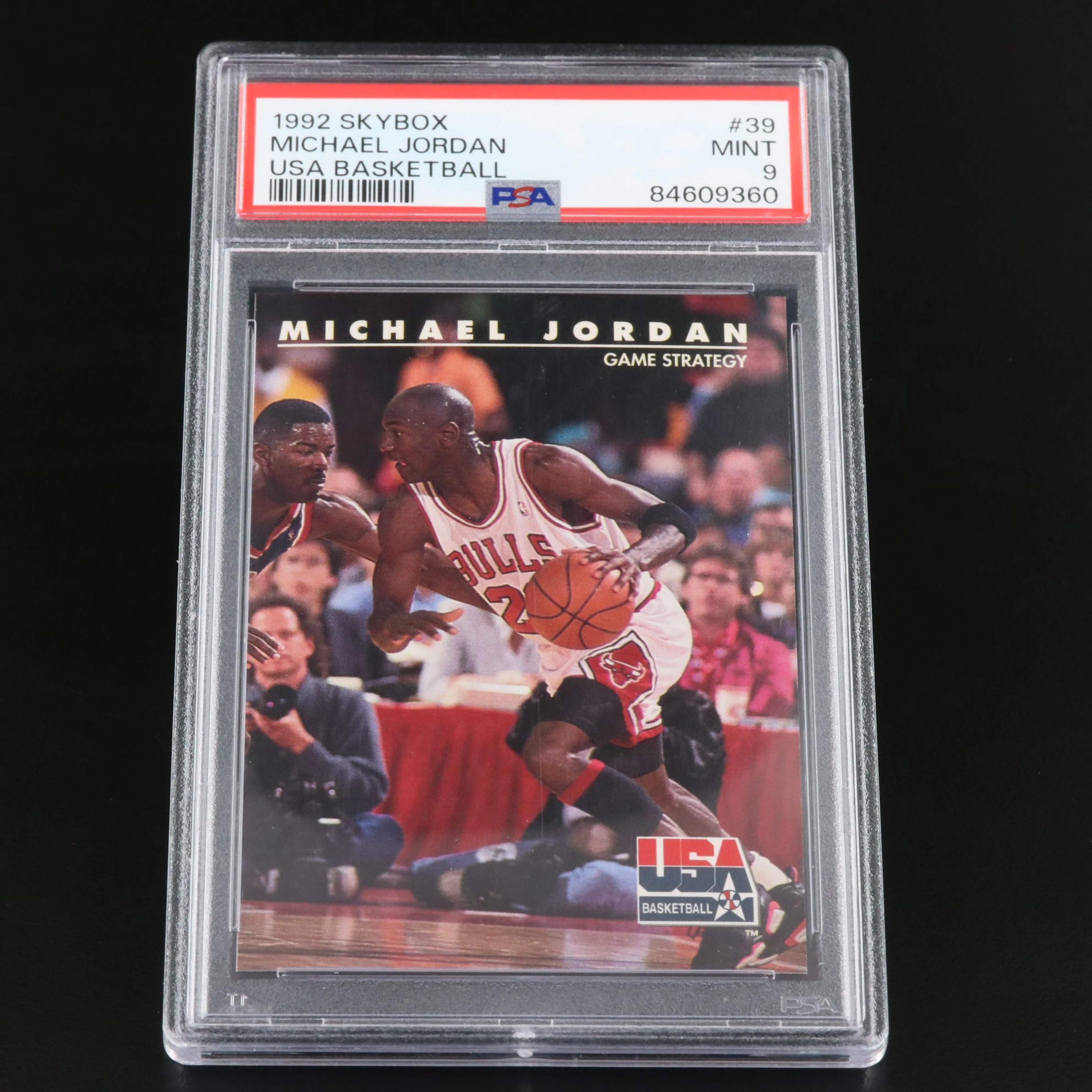 1992 Skybox Michael Jordan USA Basketball Card Graded PSA 9