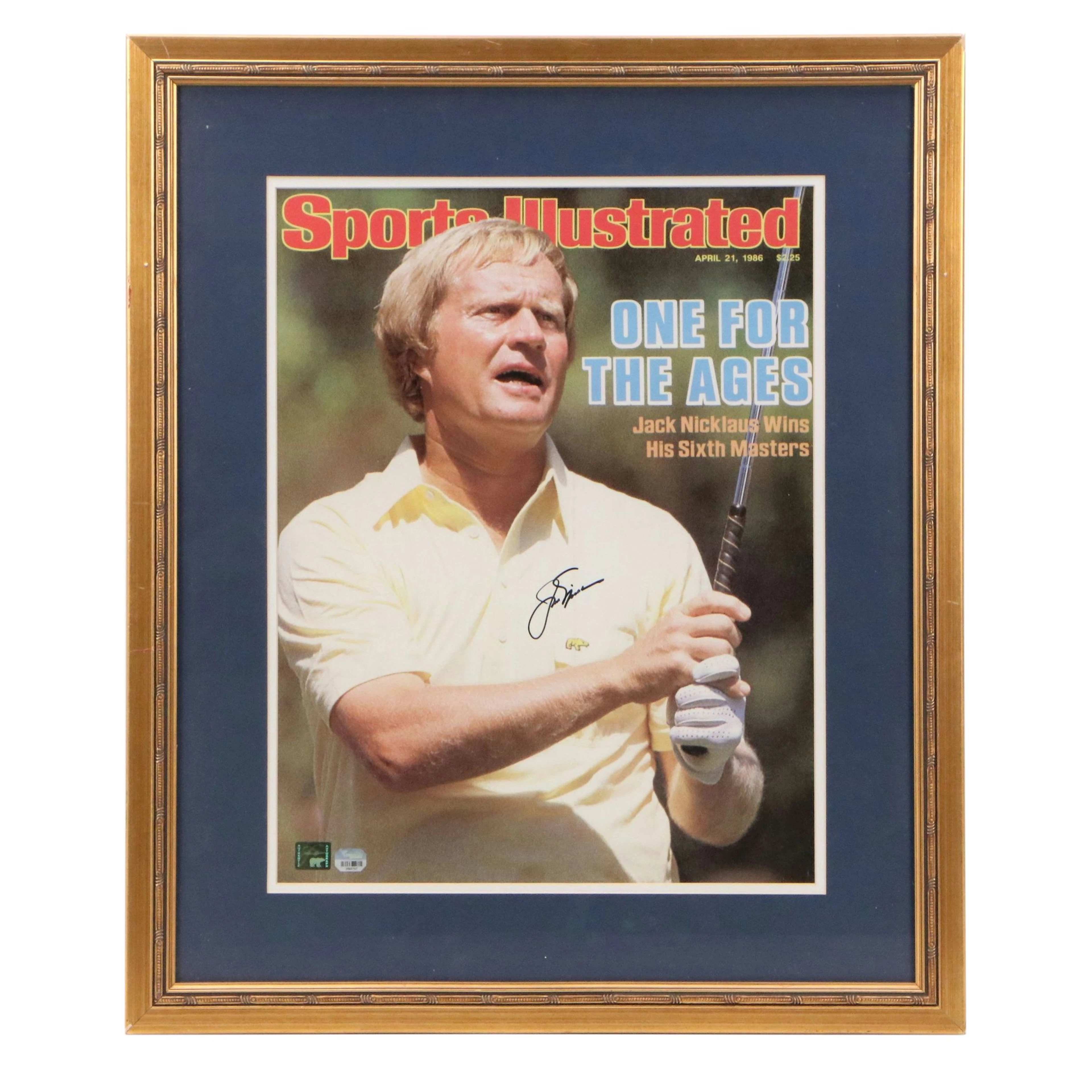 Jack Nicklaus Signed "Sports Illustrated" Golf Print in Matted Frame, Fanatics