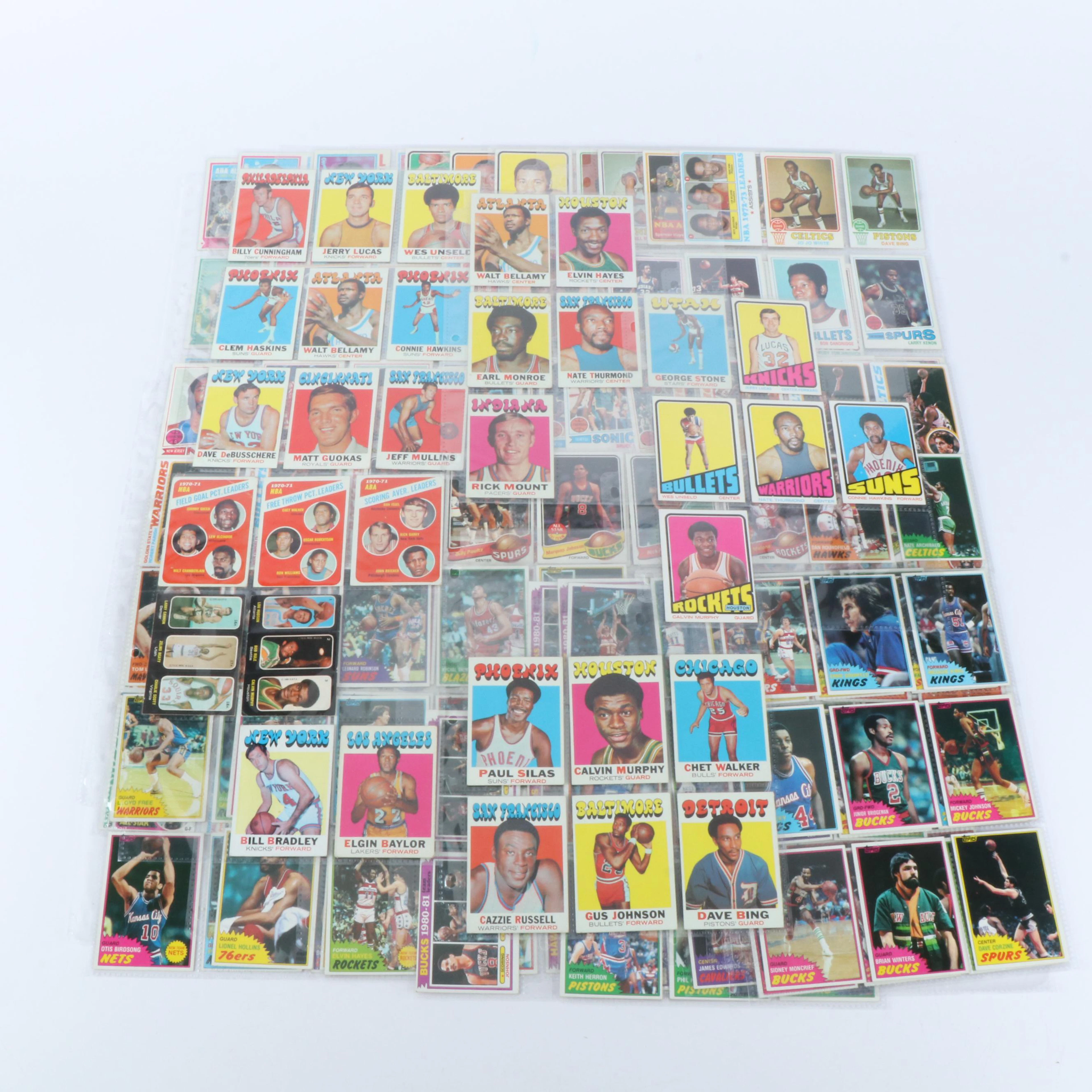 Topps Basketball Cards Featuring Wilt Chamberlain, Oscar Robertson, and More