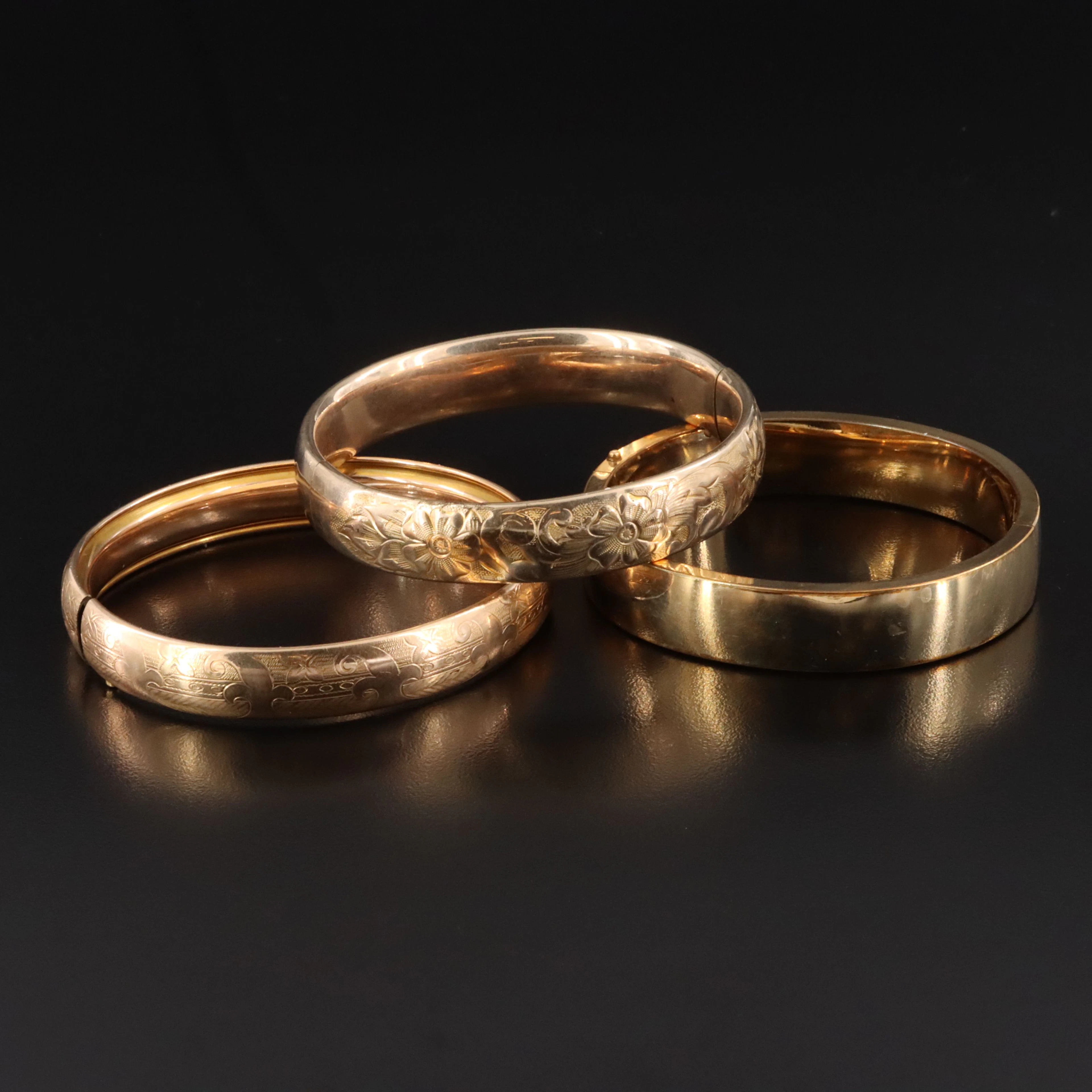 Anitque & Vintage Gold-Filled Bracelets Including Martin, Hall & Co.