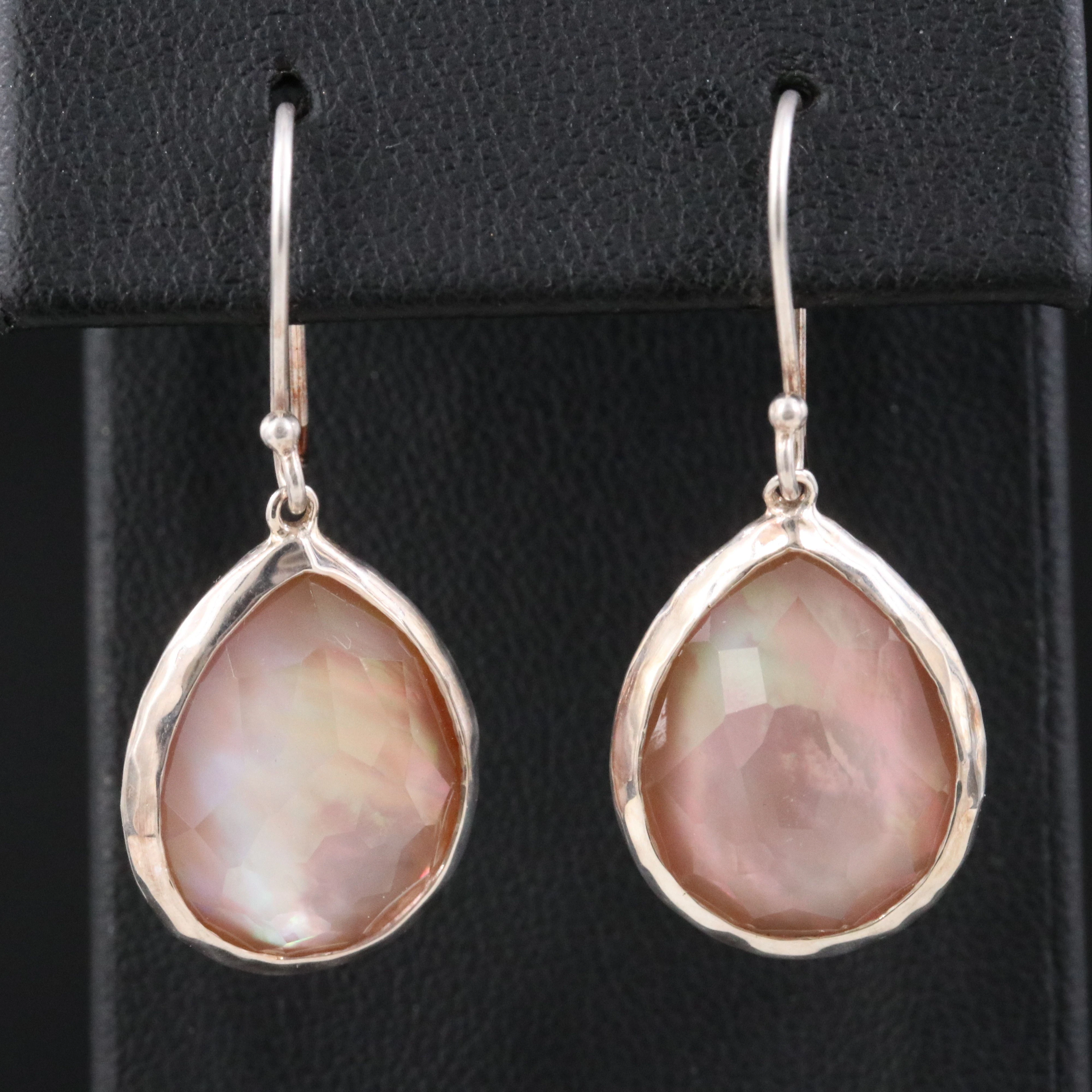 Ippolita Sterling Mother-of-Pearl and Quarz Teardrop Earrings