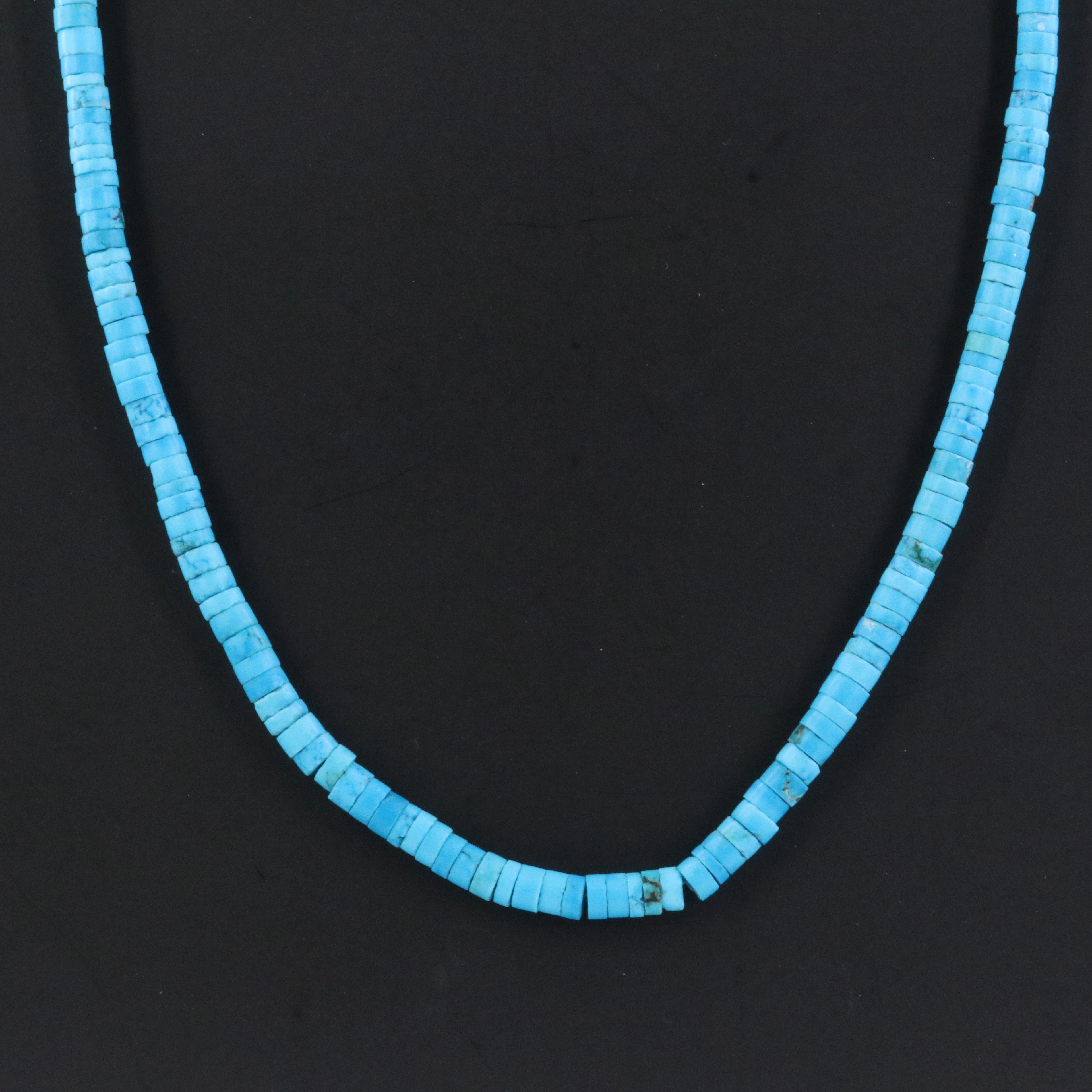 Faux Turquoise Necklace with 14K Clasp