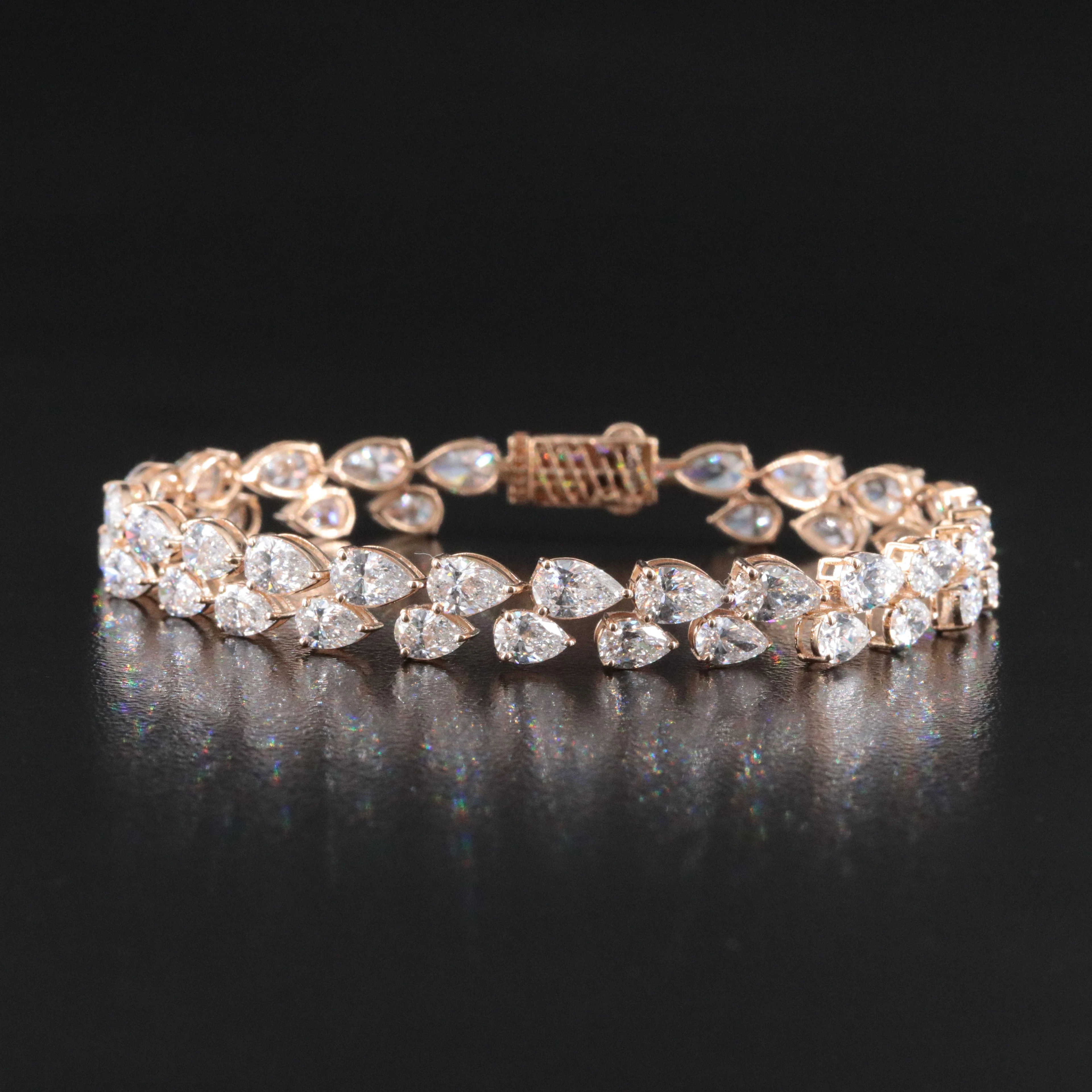 14K 9.40 CTW Lab Grown Diamond Line Bracelet