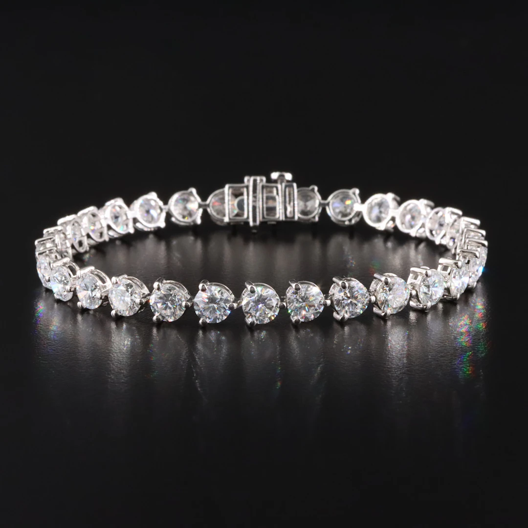 14K 13.31 CTW Lab Grown Diamond Line Bracelet