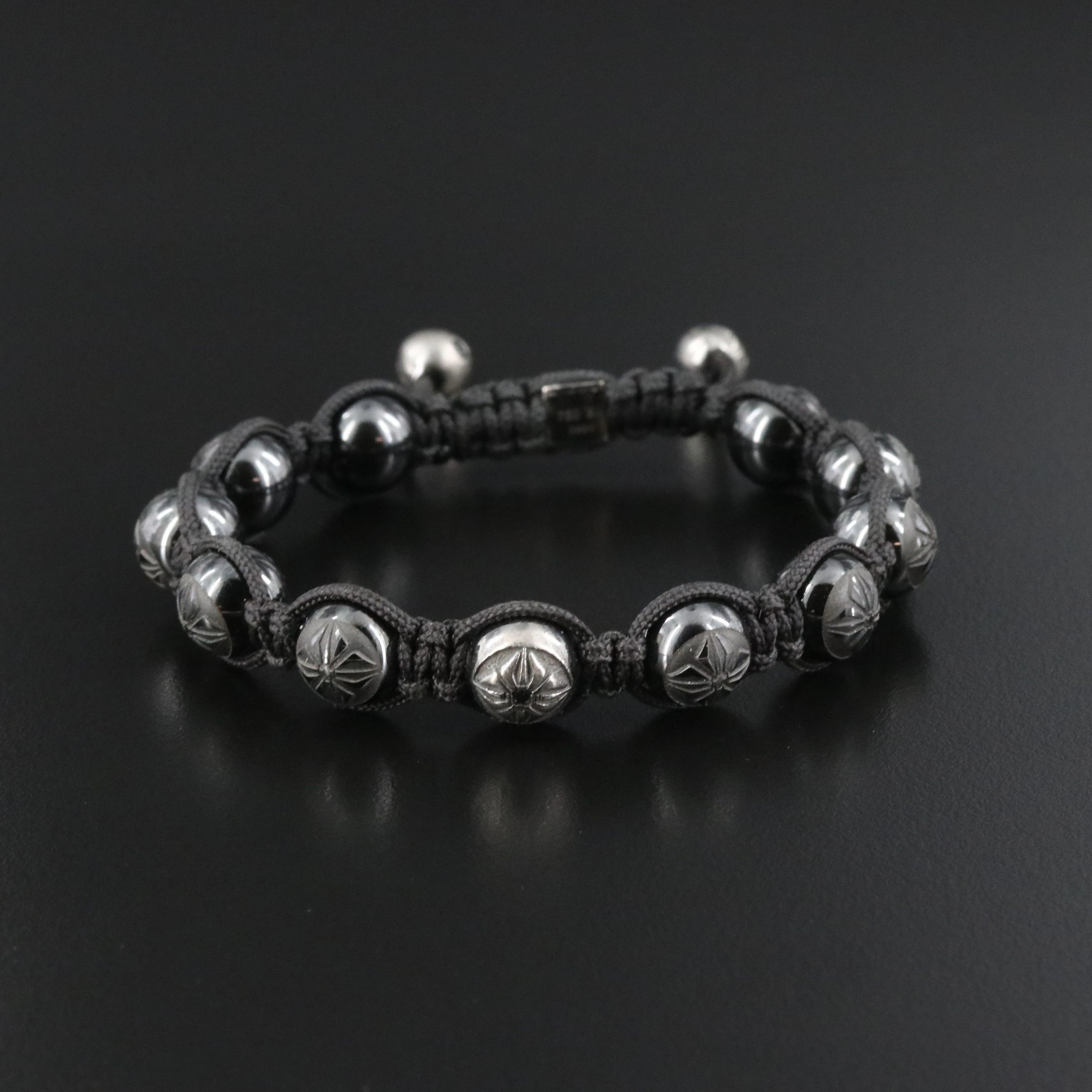 Shamballa Jewels 18K Ceramic and Fancy Black Diamond Accented Bracelet