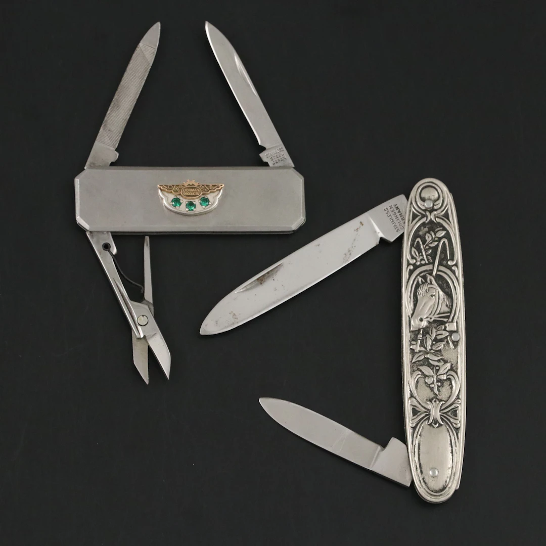 Dorman Products Metal Pocket Knife with Equestrian Themed Pocket Knife