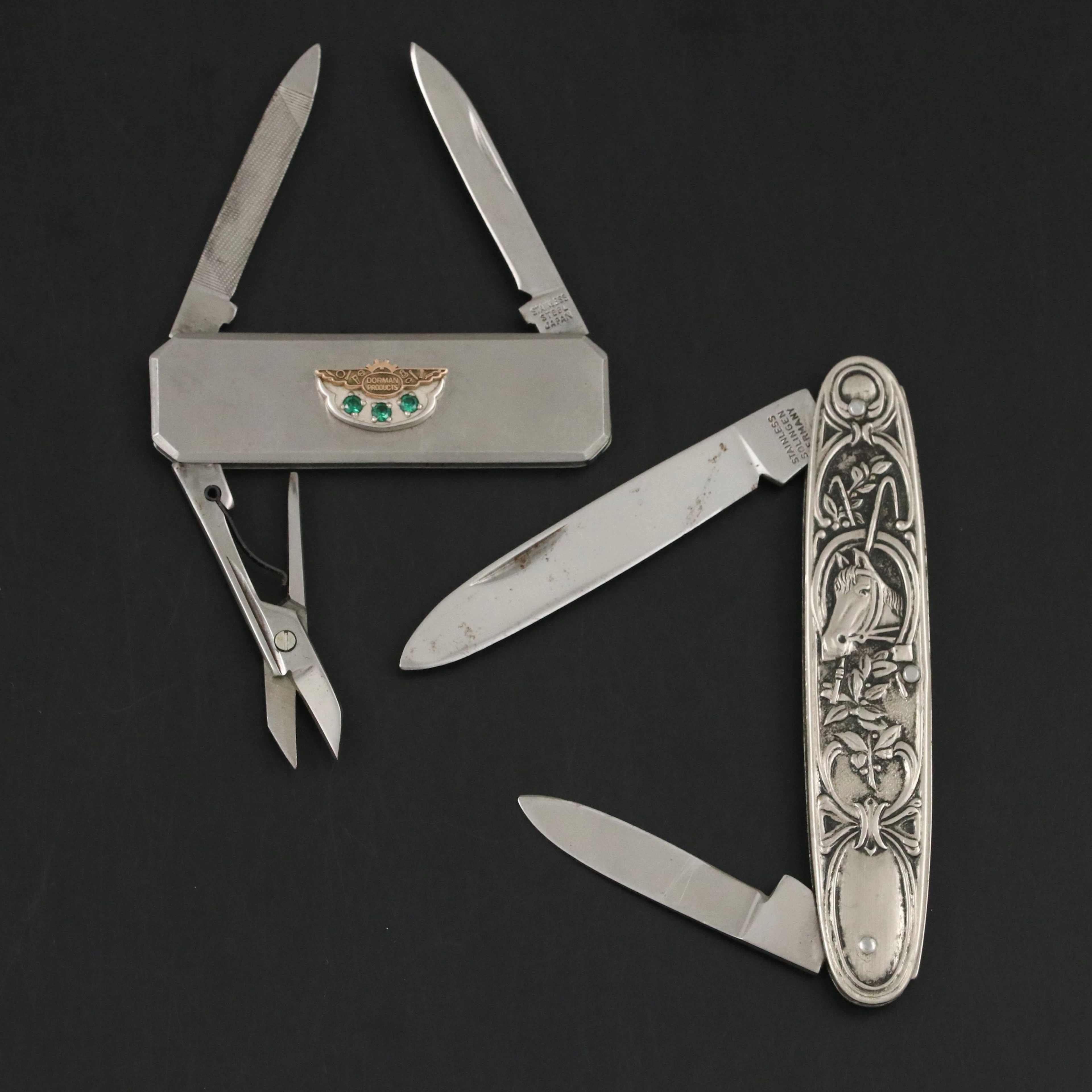 Dorman Products Metal Pocket Knife with Equestrian Themed Pocket Knife