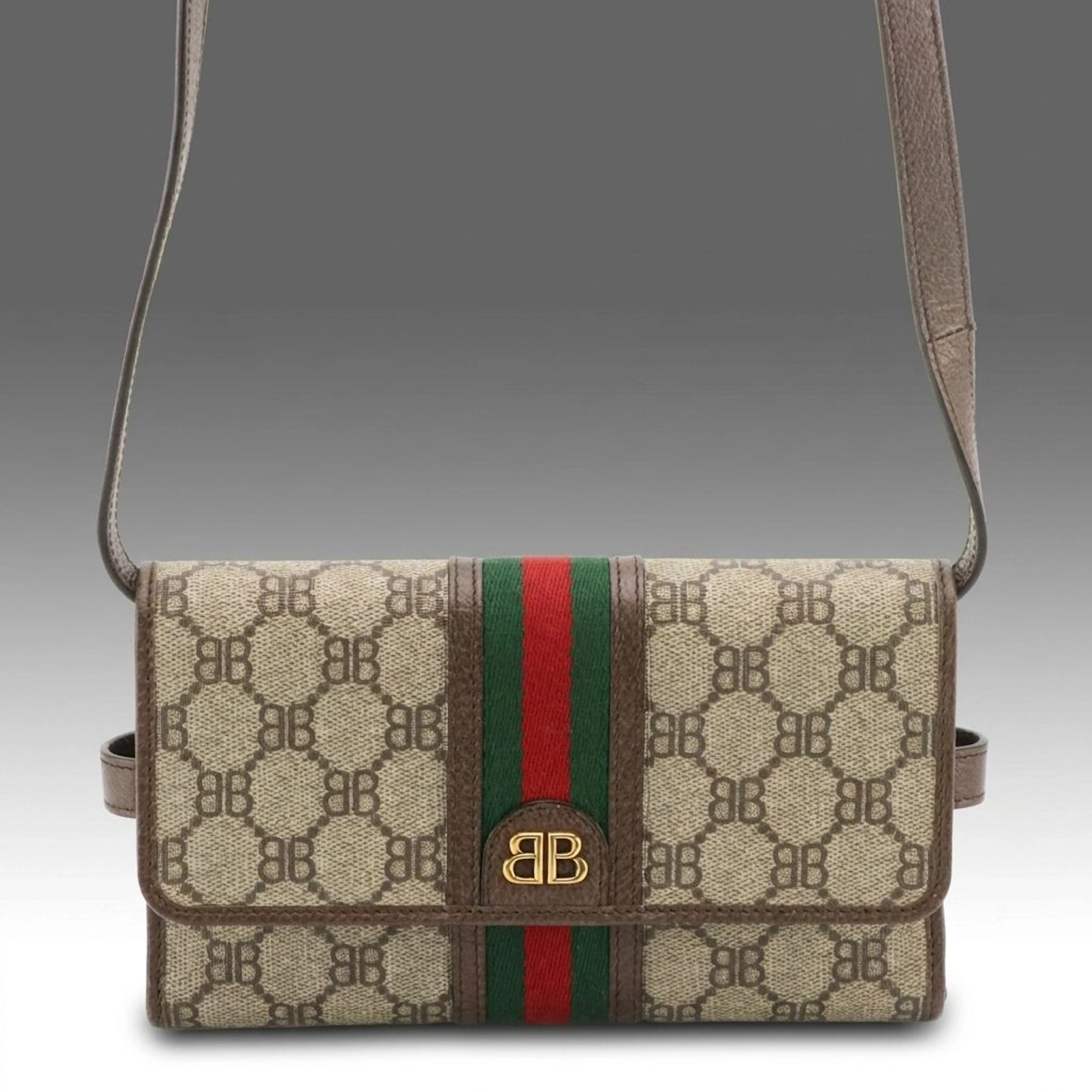 Gucci x Balenciaga The Hacker Project Crossbody Wallet Bag with Box