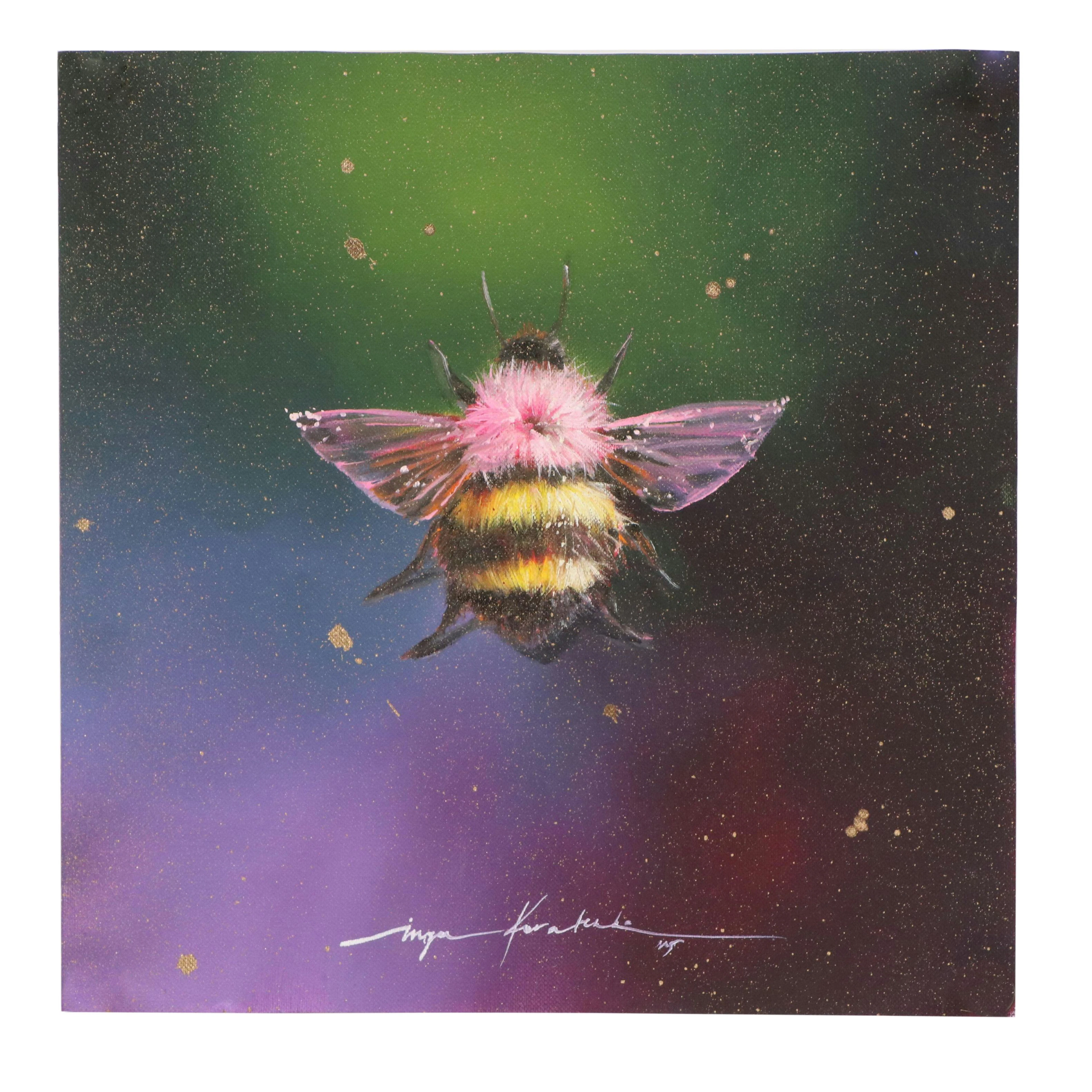 Inga Kovalenko Oil Painting of Bee, 2025