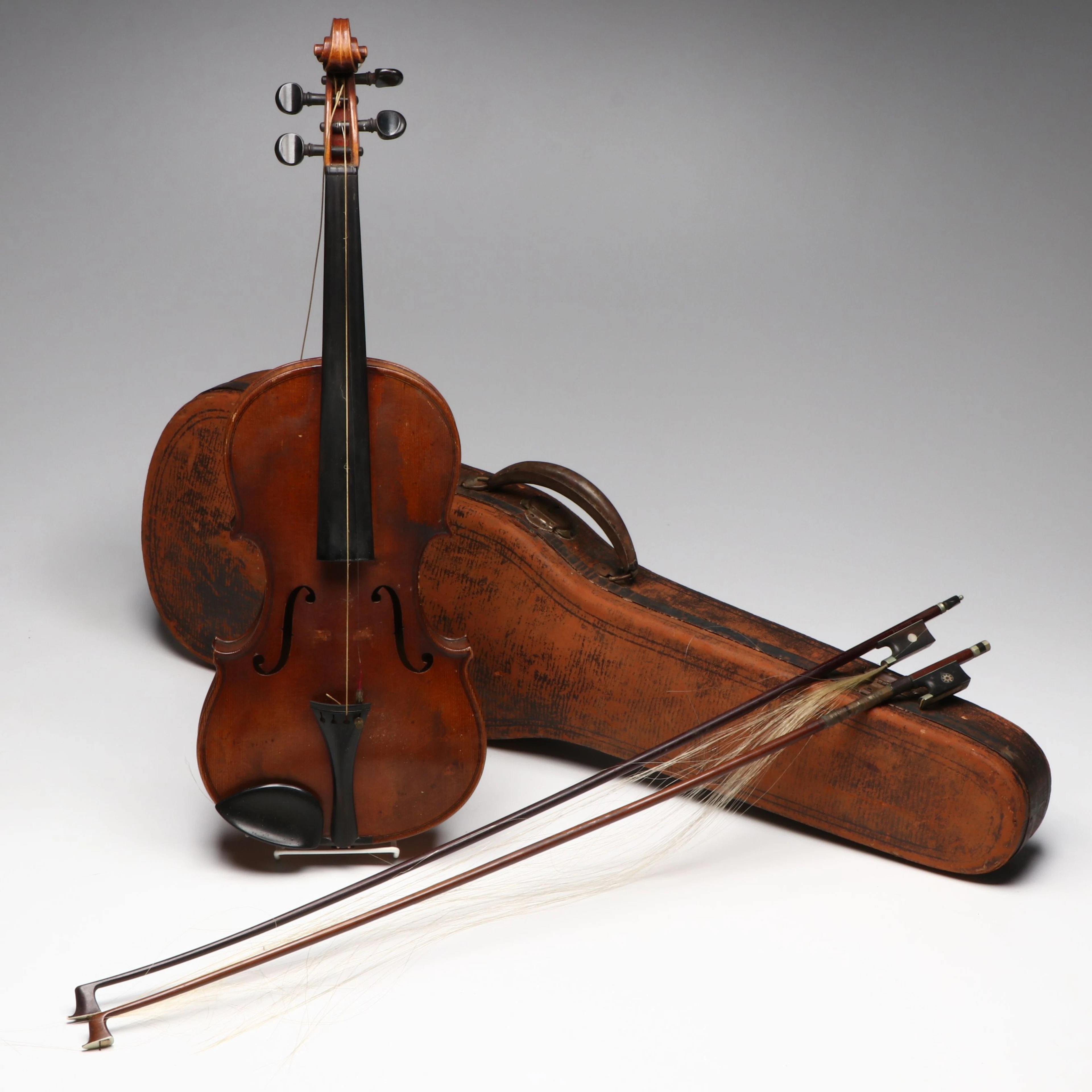 4/4 Stradivarius Copy Wooden Violin and Hard Case
