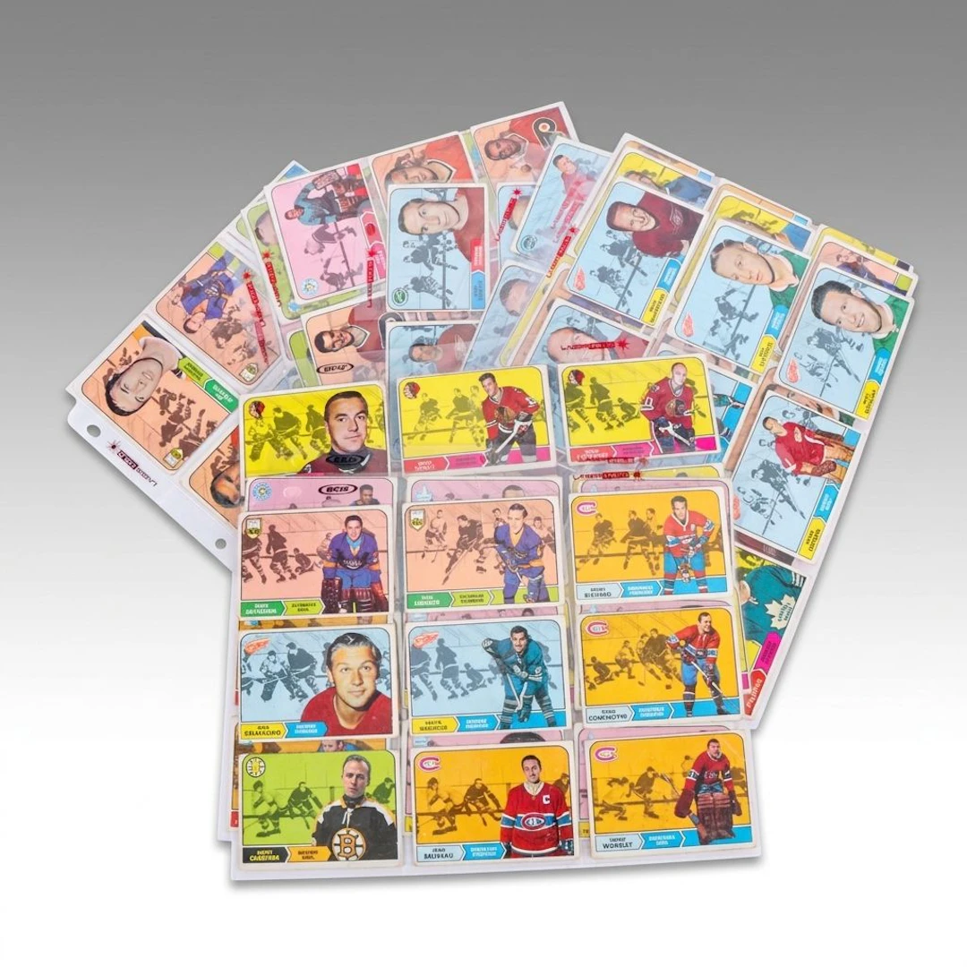 1968-69 Topps Hockey Cards with Gerry Cheevers and Terry Sawchuk