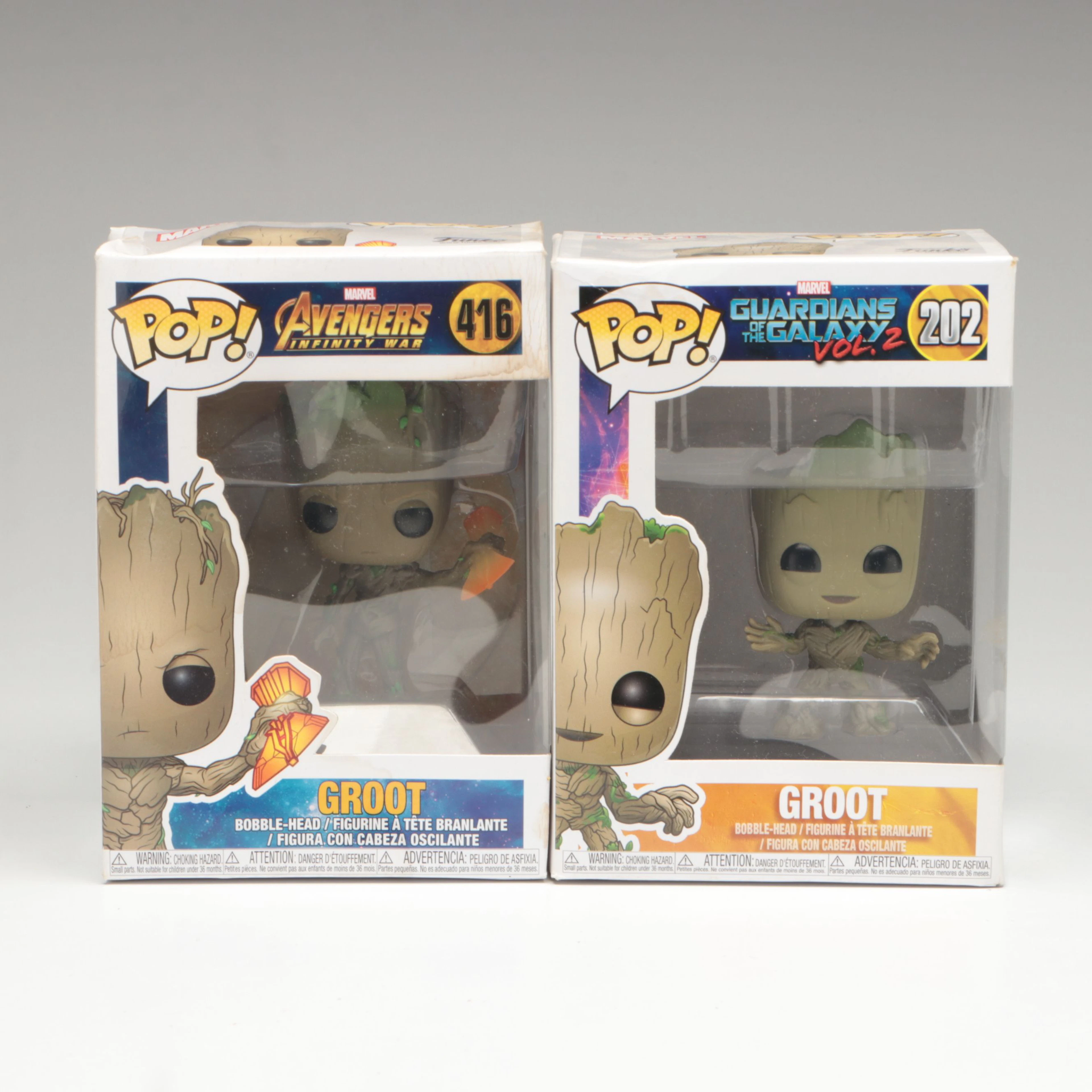 Funko Pop! Marvel "Groot" Vinyl Figurines