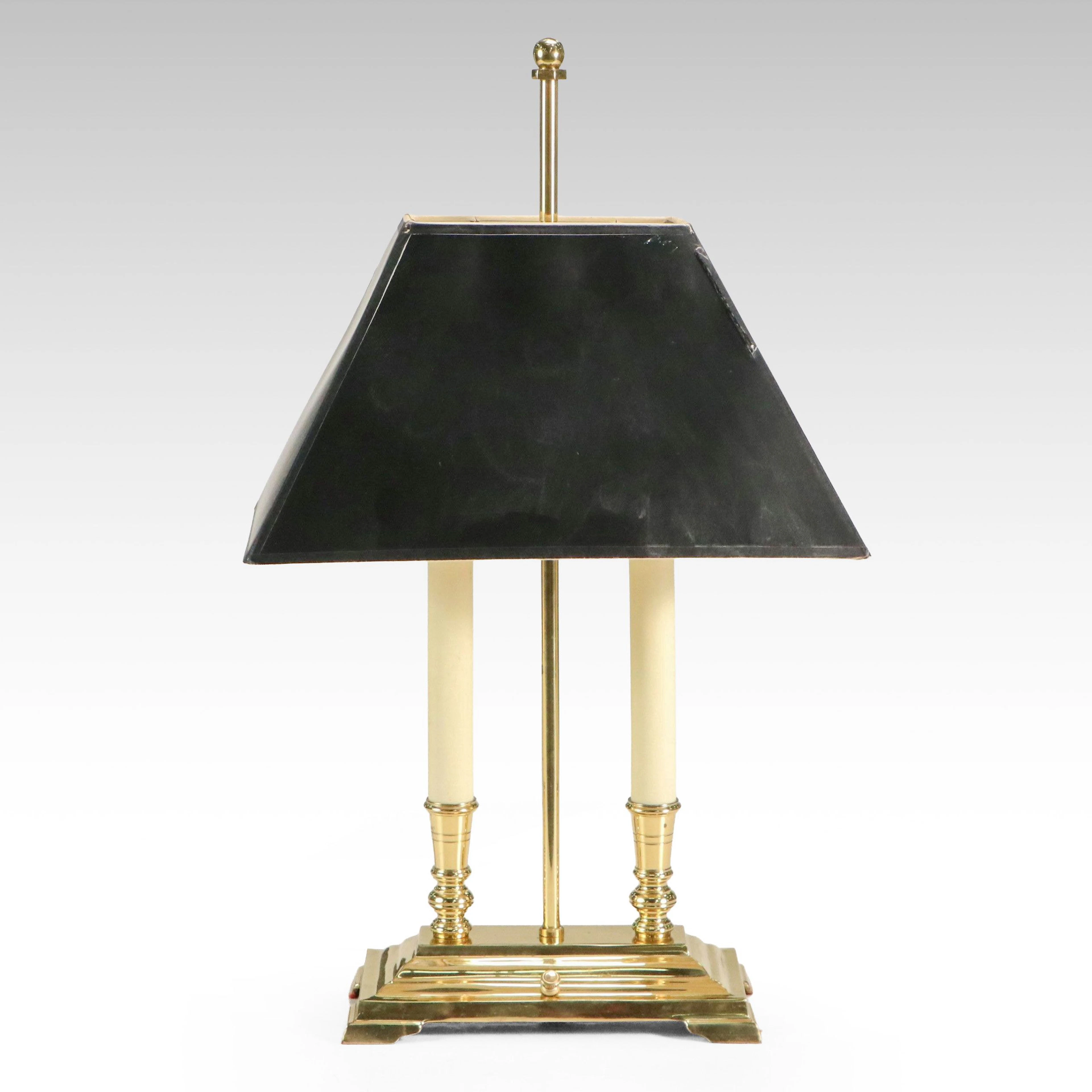 Top Brass French Bouillotte Style Table Lamp