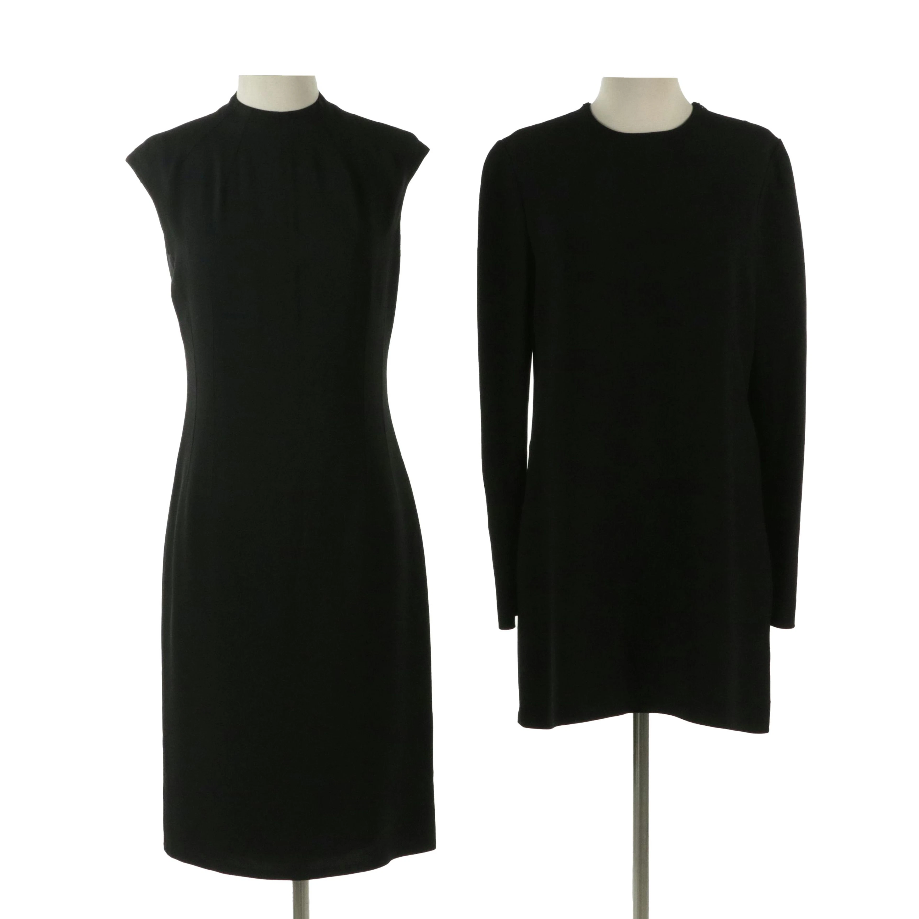 Ralph Lauren Silk Lined Midi Dress and Victoria Beckham Long Sleeve Shift Dress