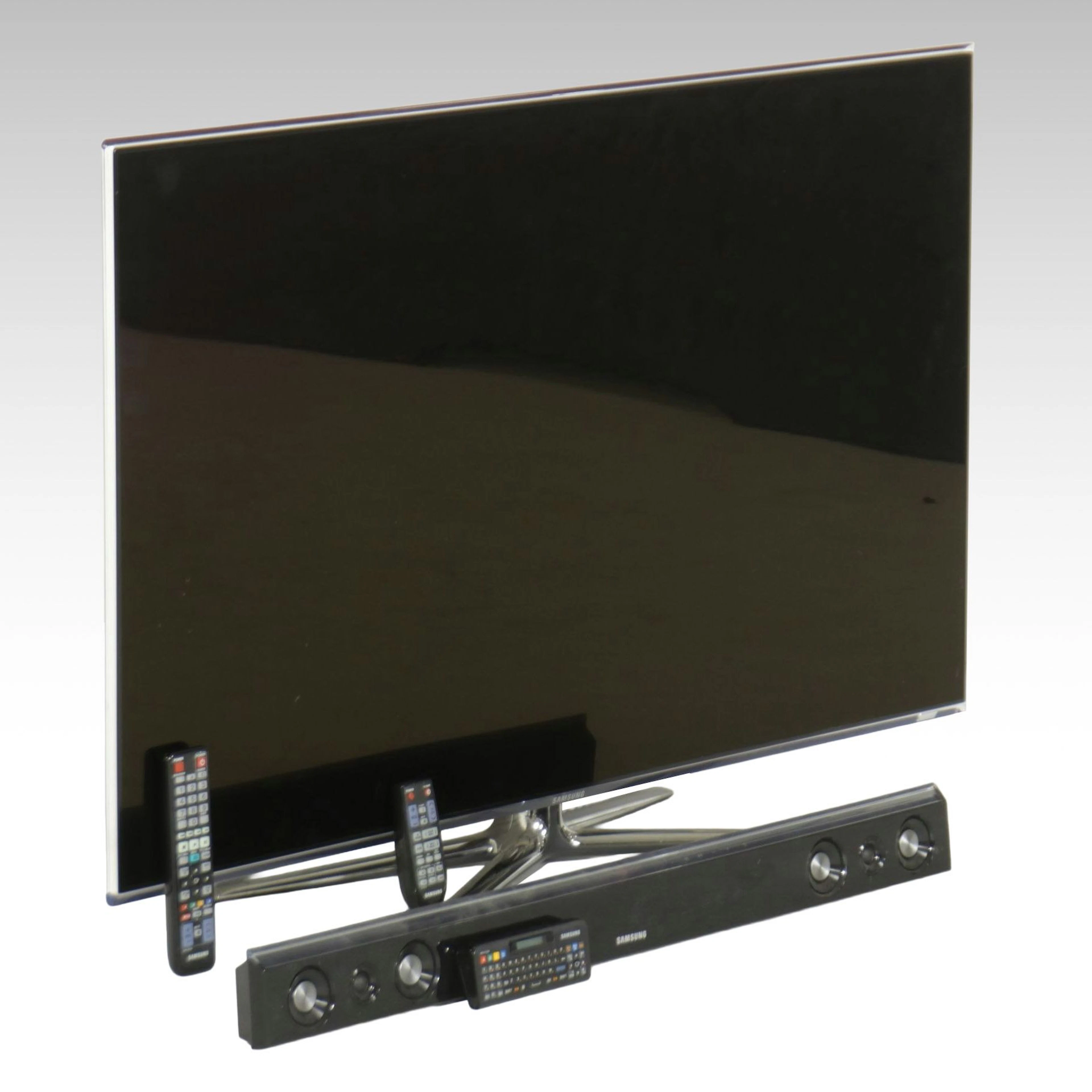 Samsung 55-inch 3D LED-LCD Television with Samsung HW-D450 Soundbar & Remotes