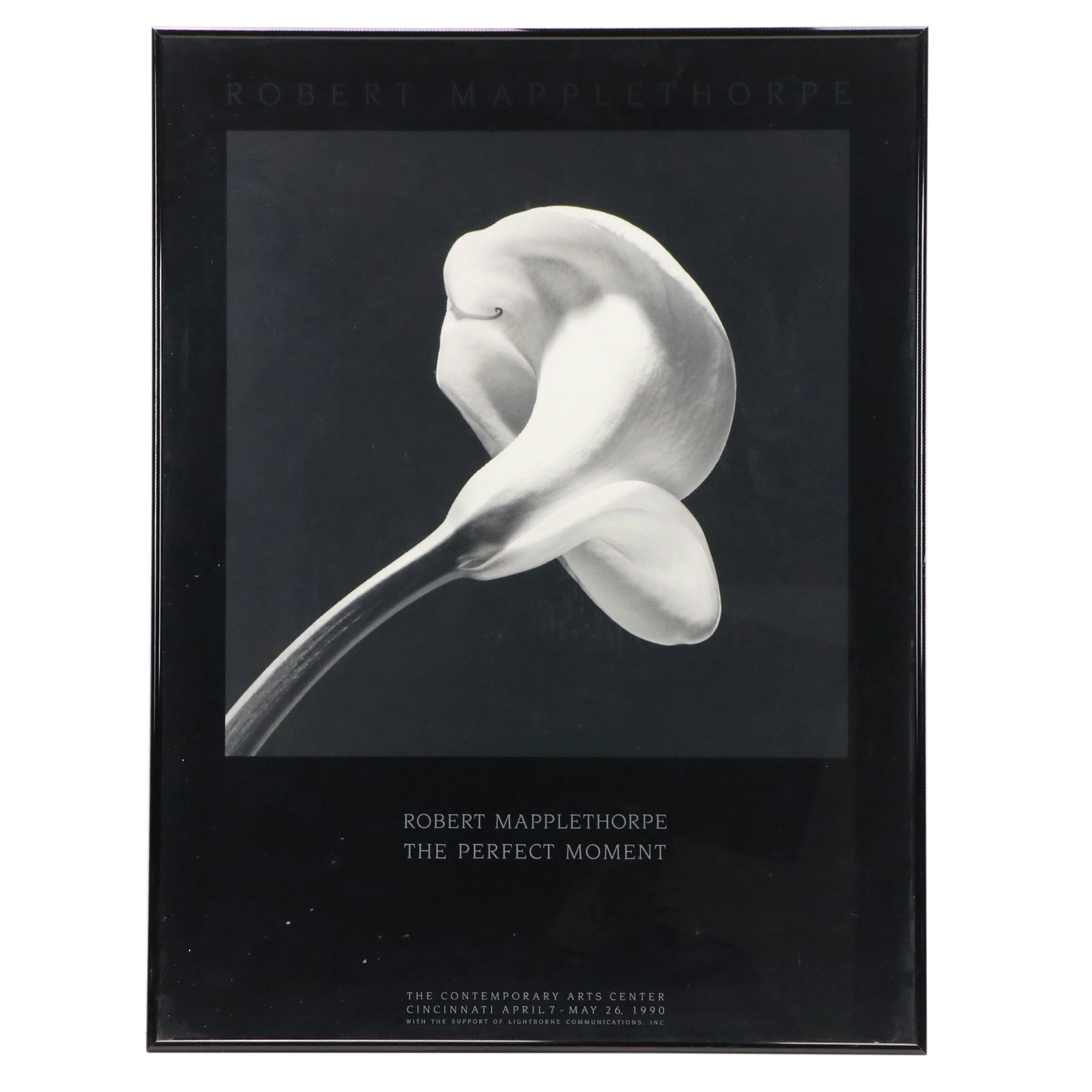 "The Perfect Moment" Robert Mapplethorpe Cincinnati Exhibition Poster, 1990