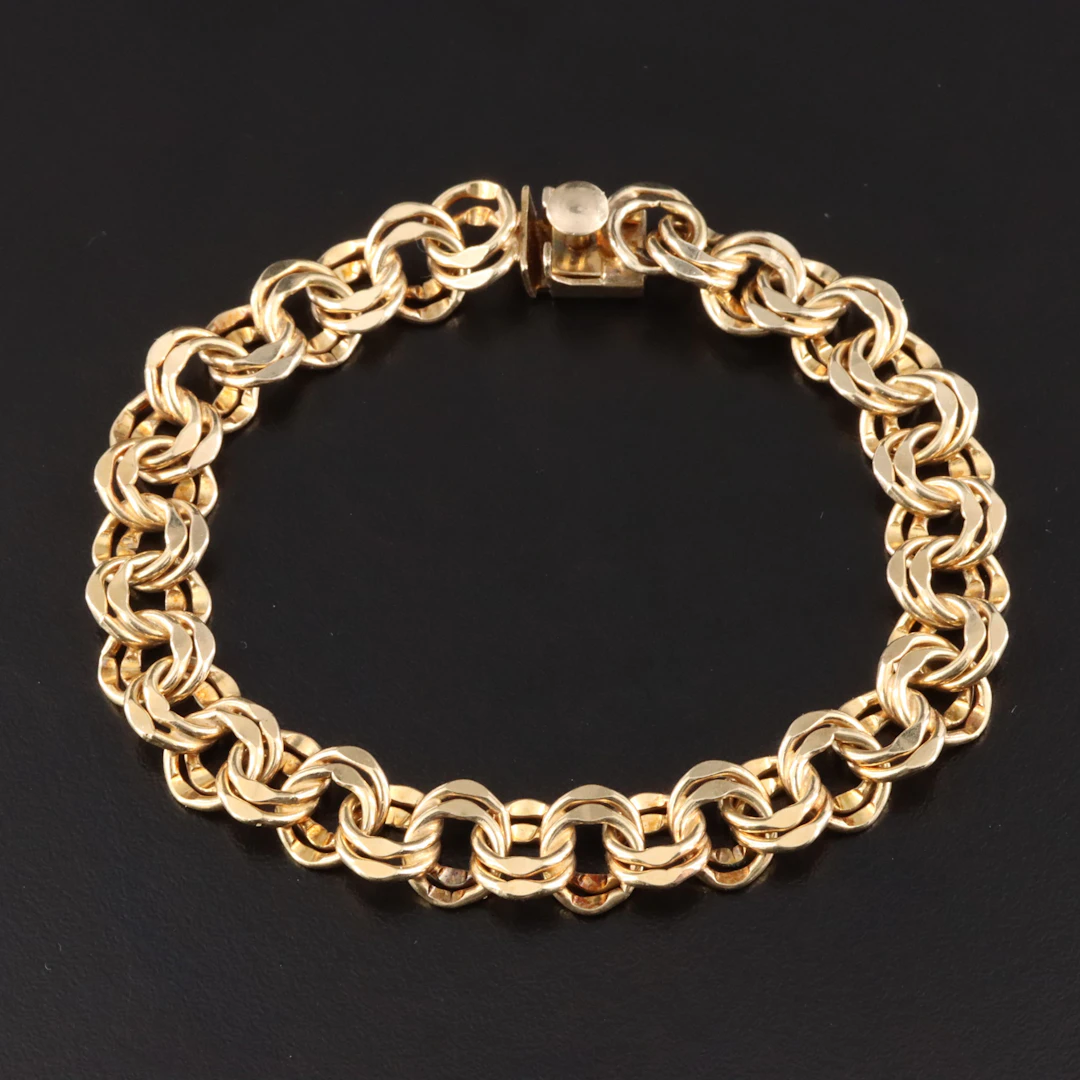 Gold-Filled Garibaldi Chain Bracelet