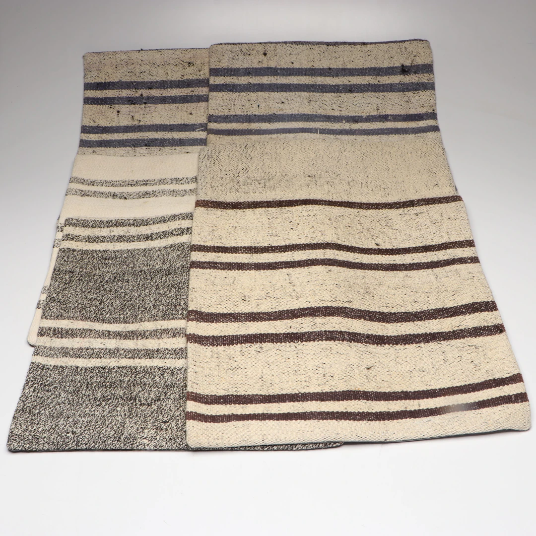 Turkish Overdyed Handwoven Rug Faced Pillow Covers