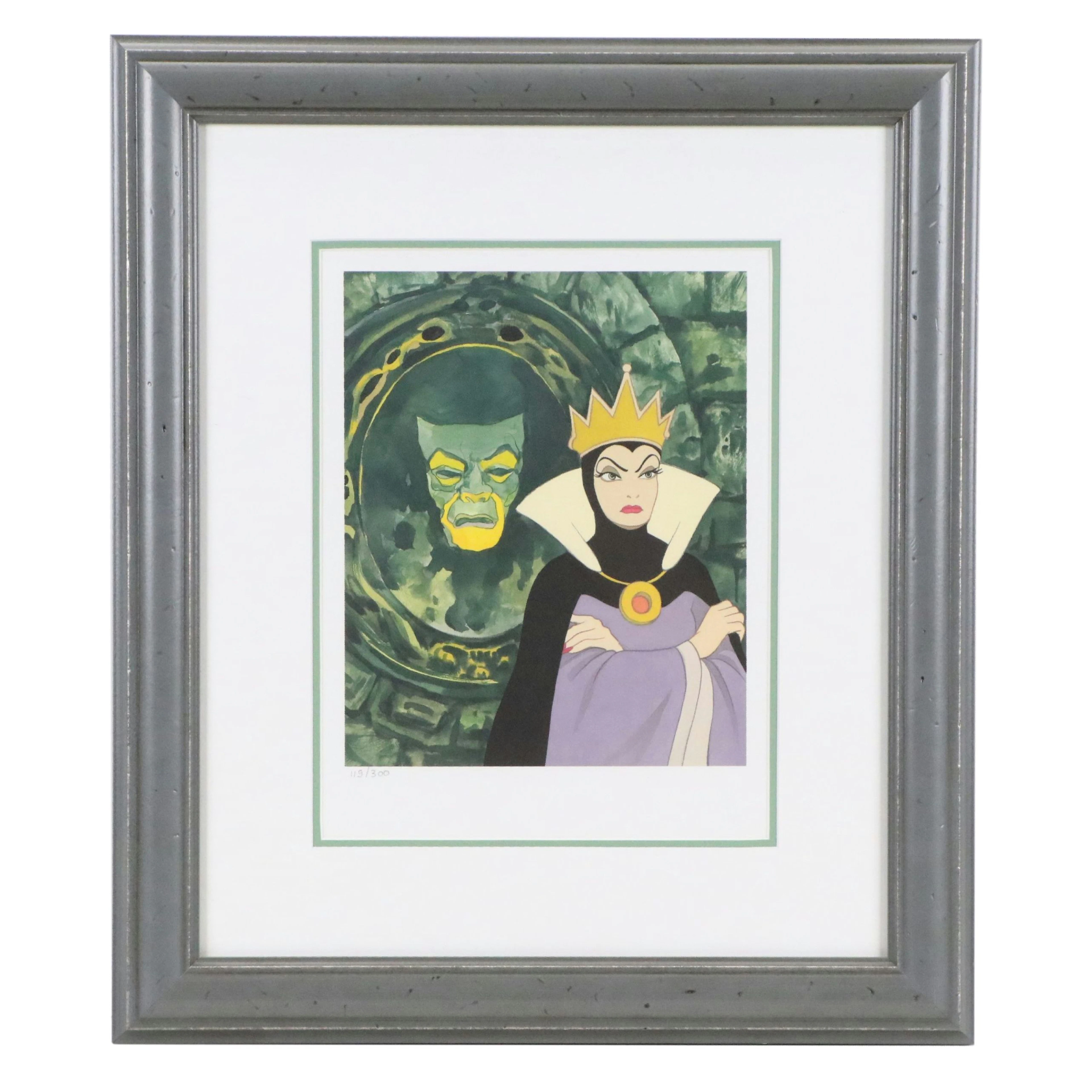 Disney Offset Lithograph "Mirror Mirror On The Wall," Late 20th to 21st Century