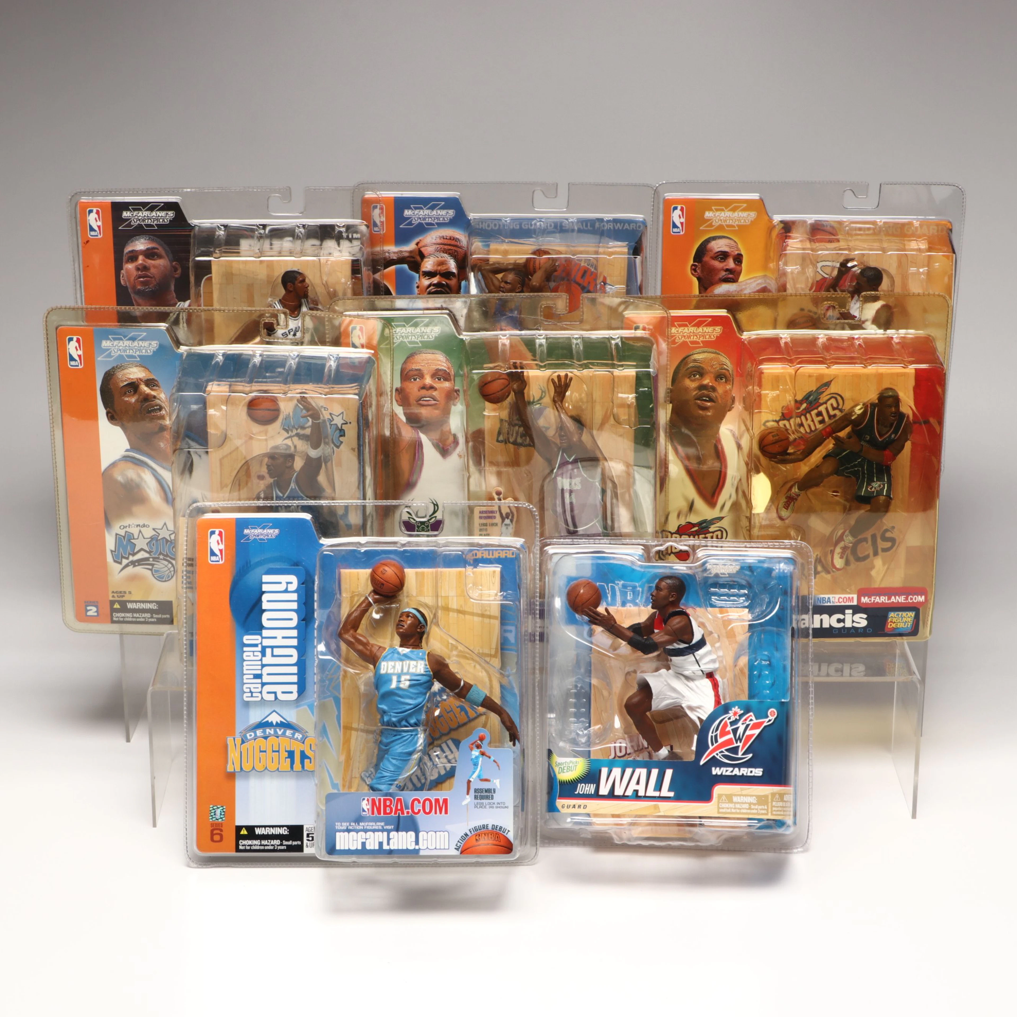 McFarlane Ray Allen, Eddie Jones, John Wall and Other Action Figures