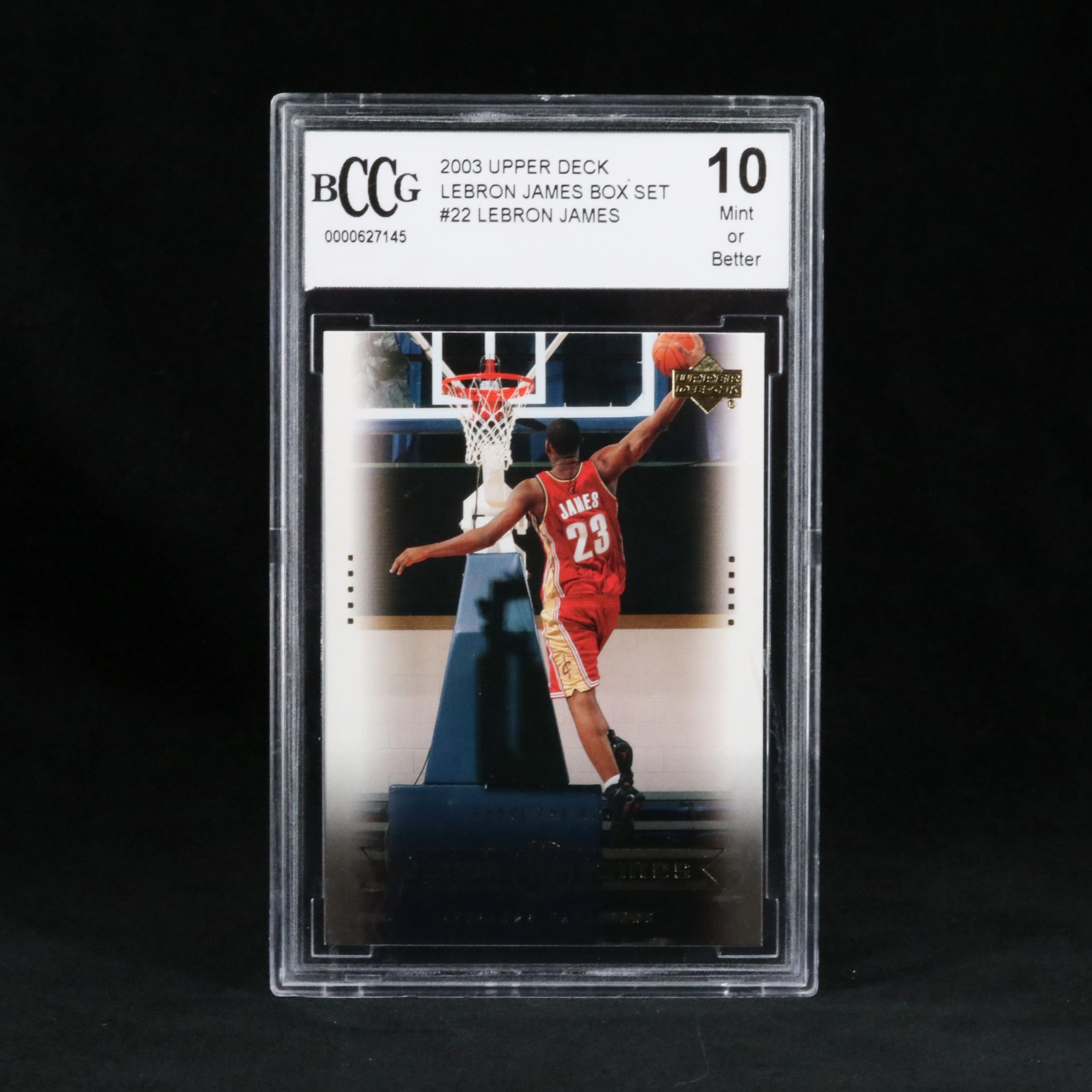 2003 Upper Deck LeBron James Box Set Basketball Card Graded BCCG 10