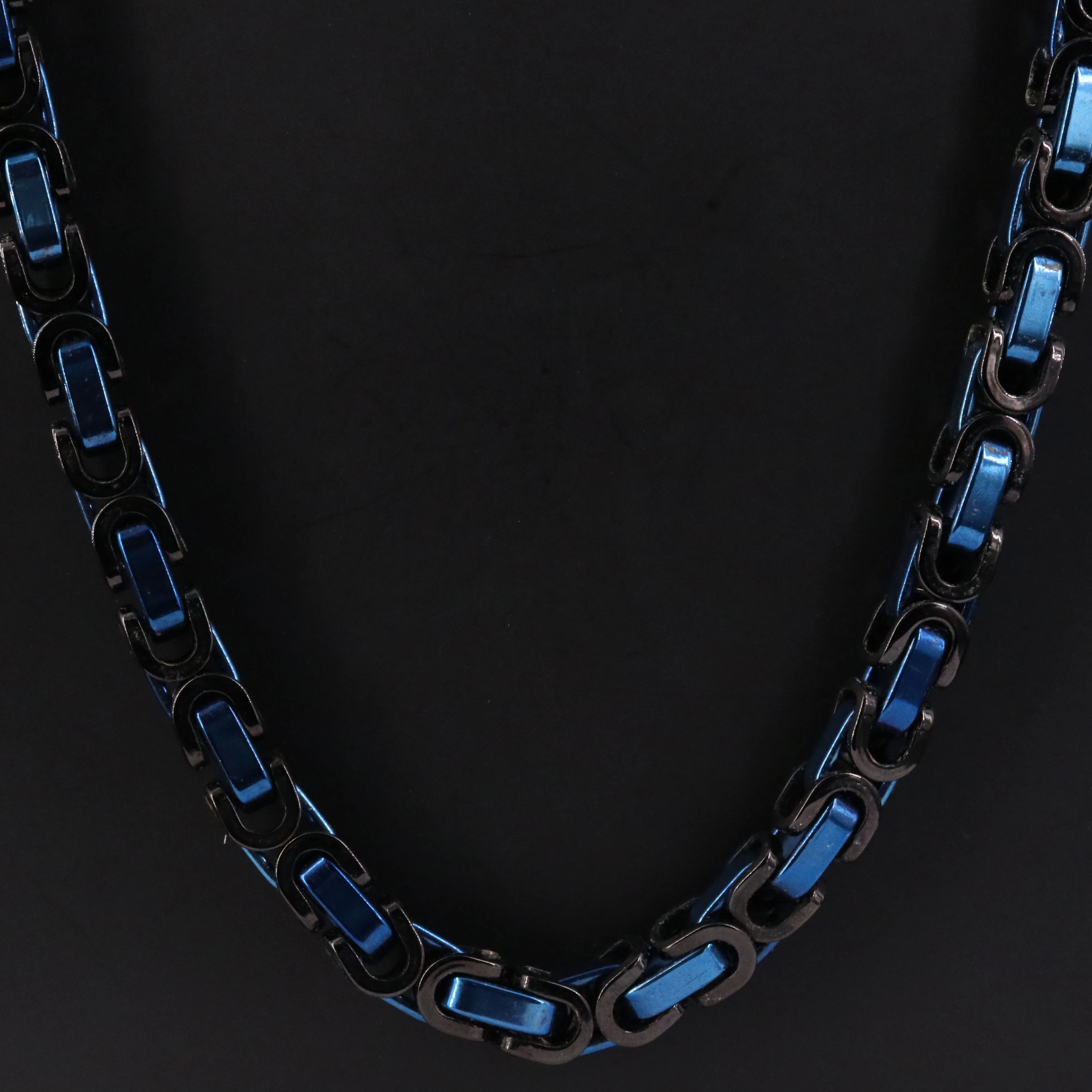 Steel Fancy Link Chain Necklace with Extender