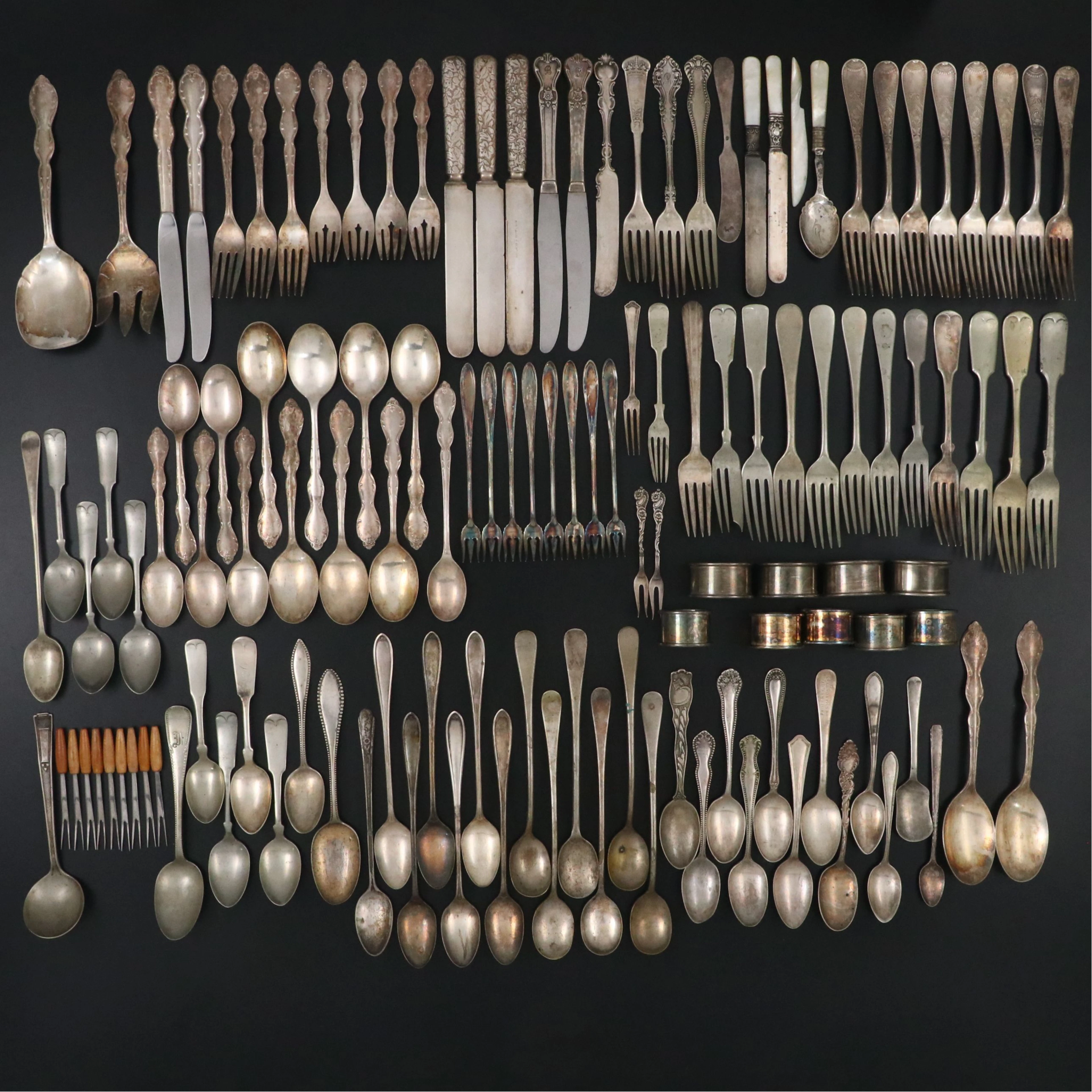 Towle "Victor" Silver Plate Forks with More Utensils and Accessories