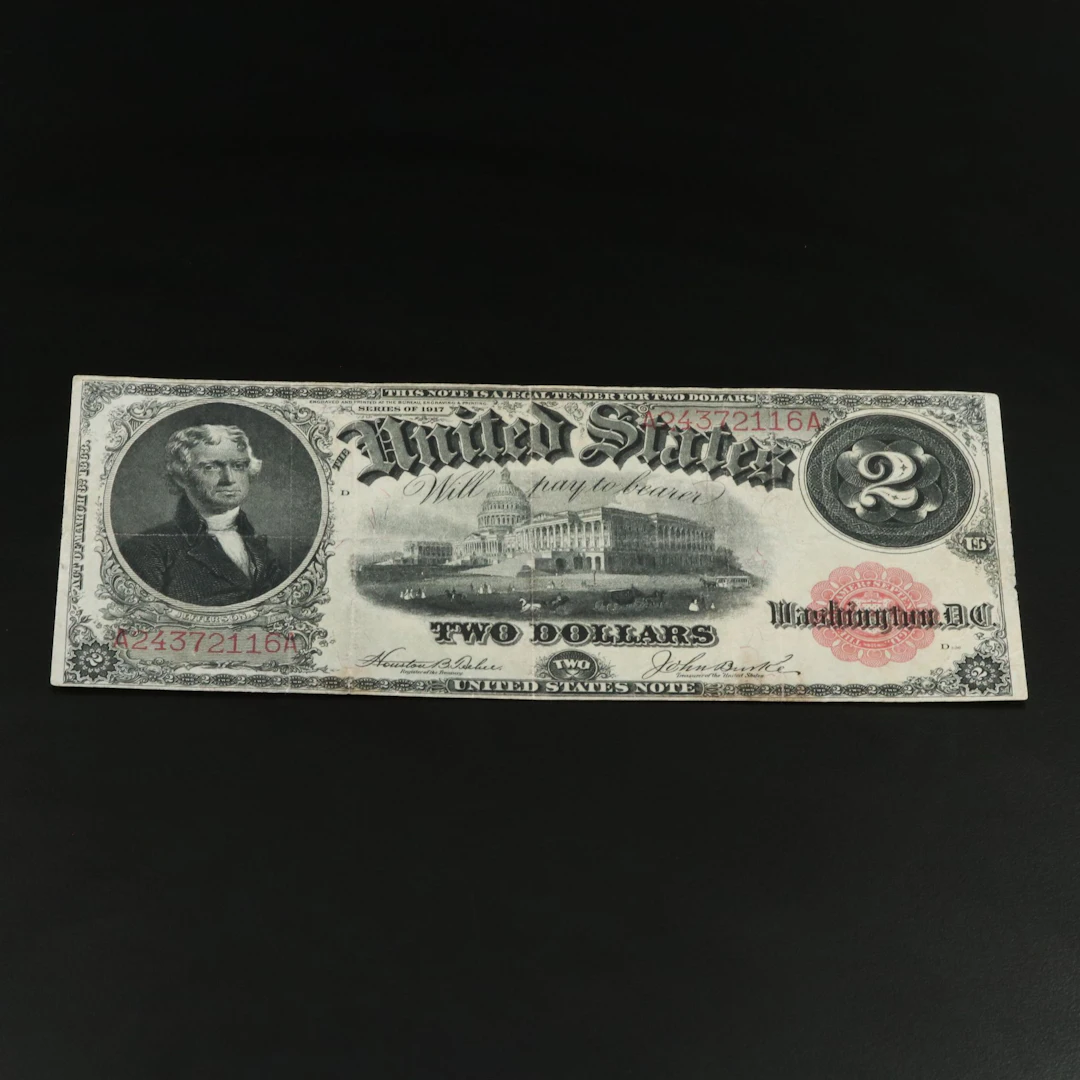 1917 Two Dollar Legal Lender Bank Note
