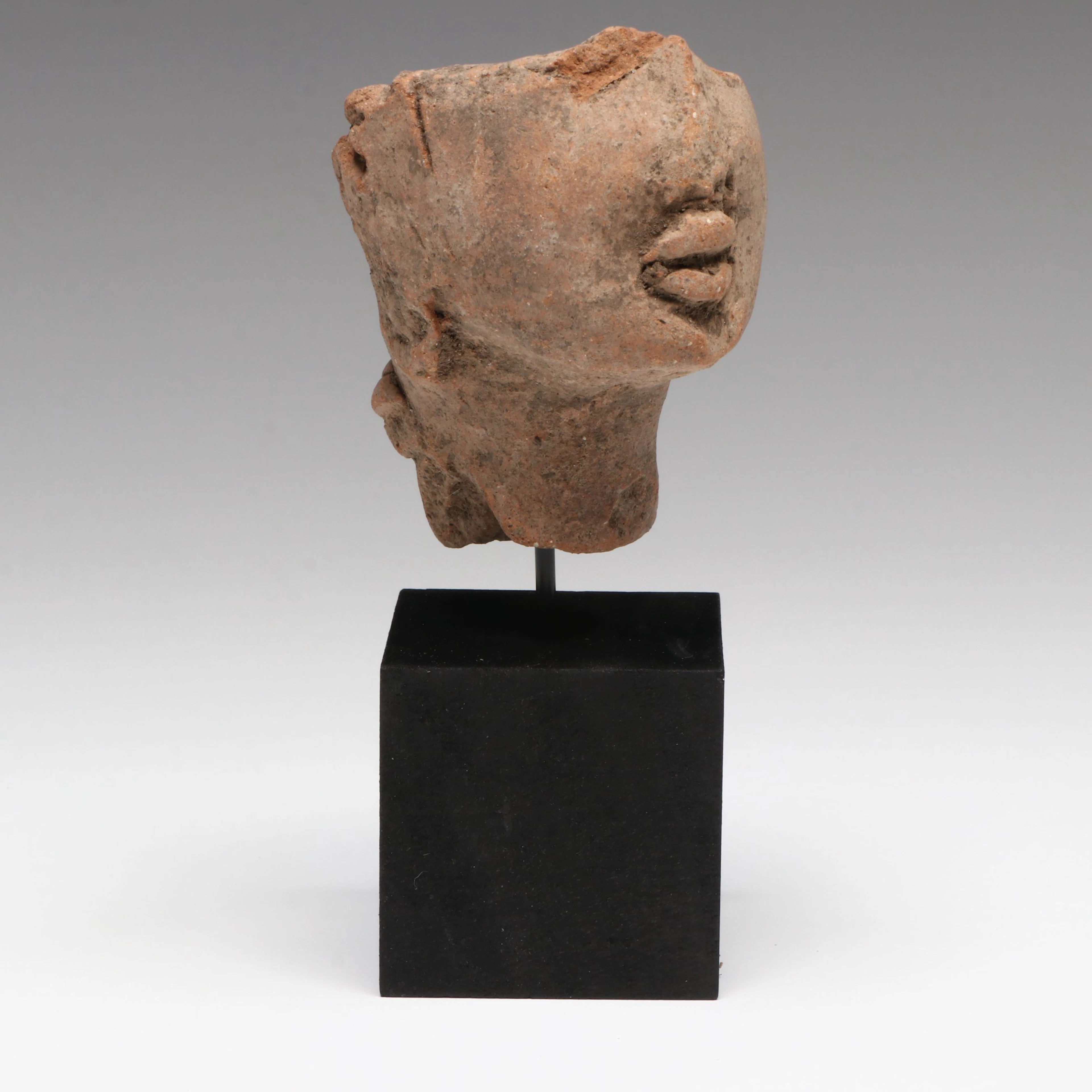 Graeco Roman Terracotta Head Fragment, Circa 1st Century BCE/CE